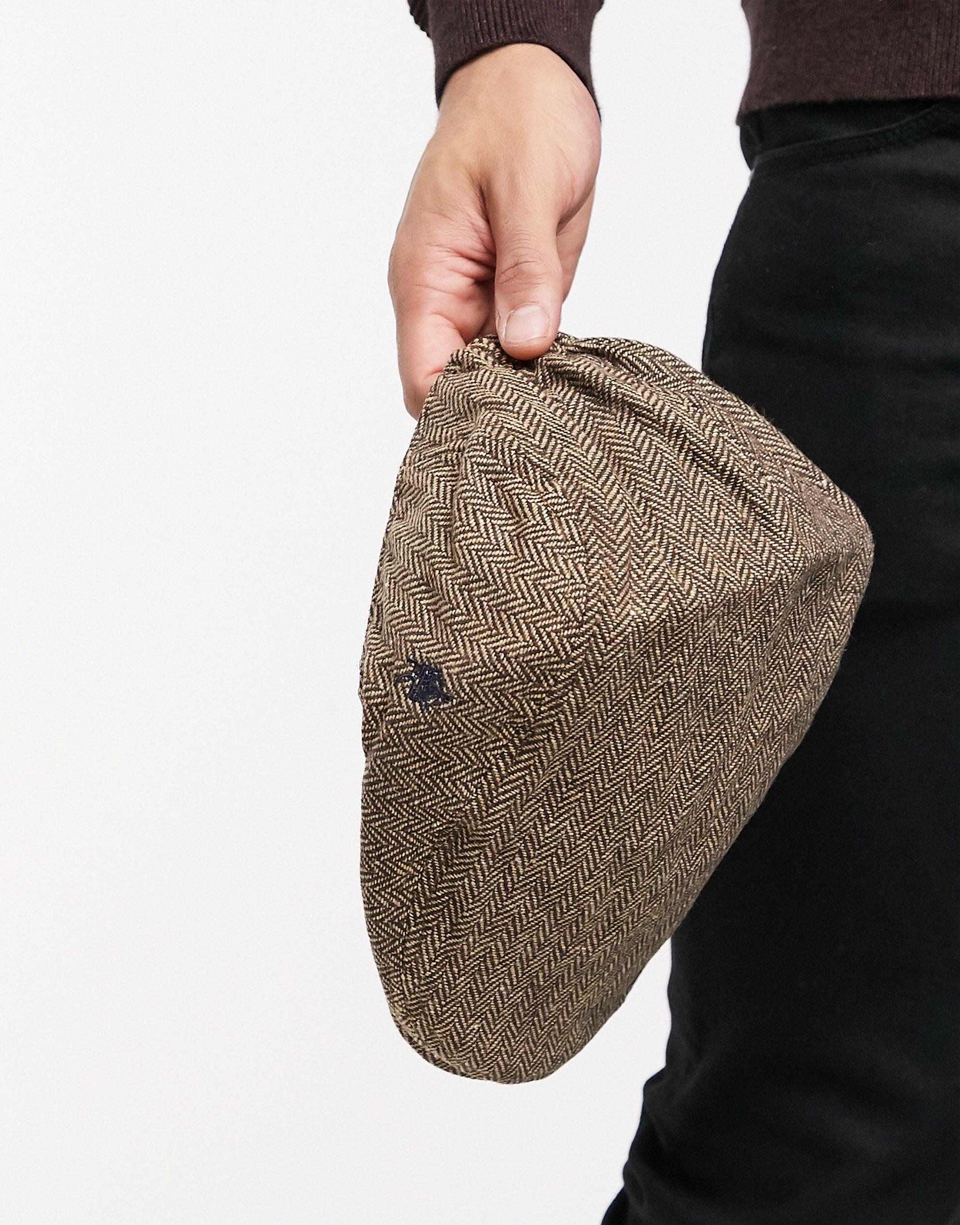 French Connection Winter Flat Cap in 