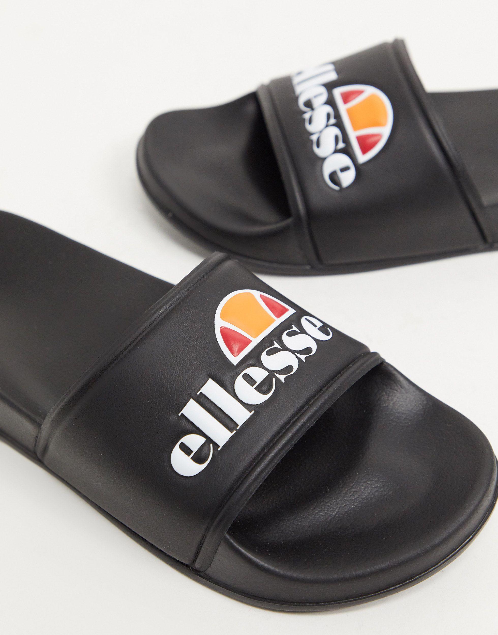 black ellesse sliders