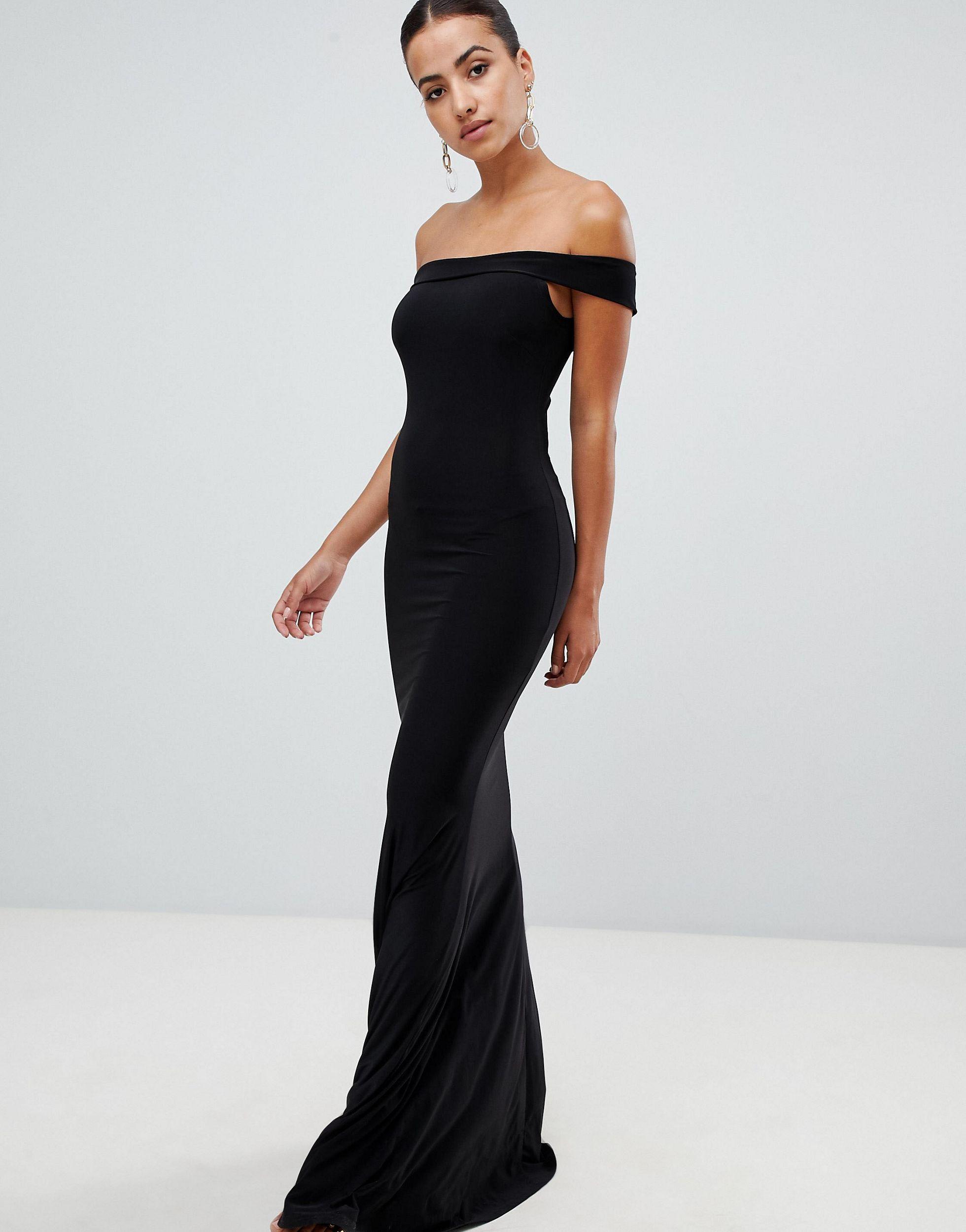 Bardot fishtail maxi dress Clearance