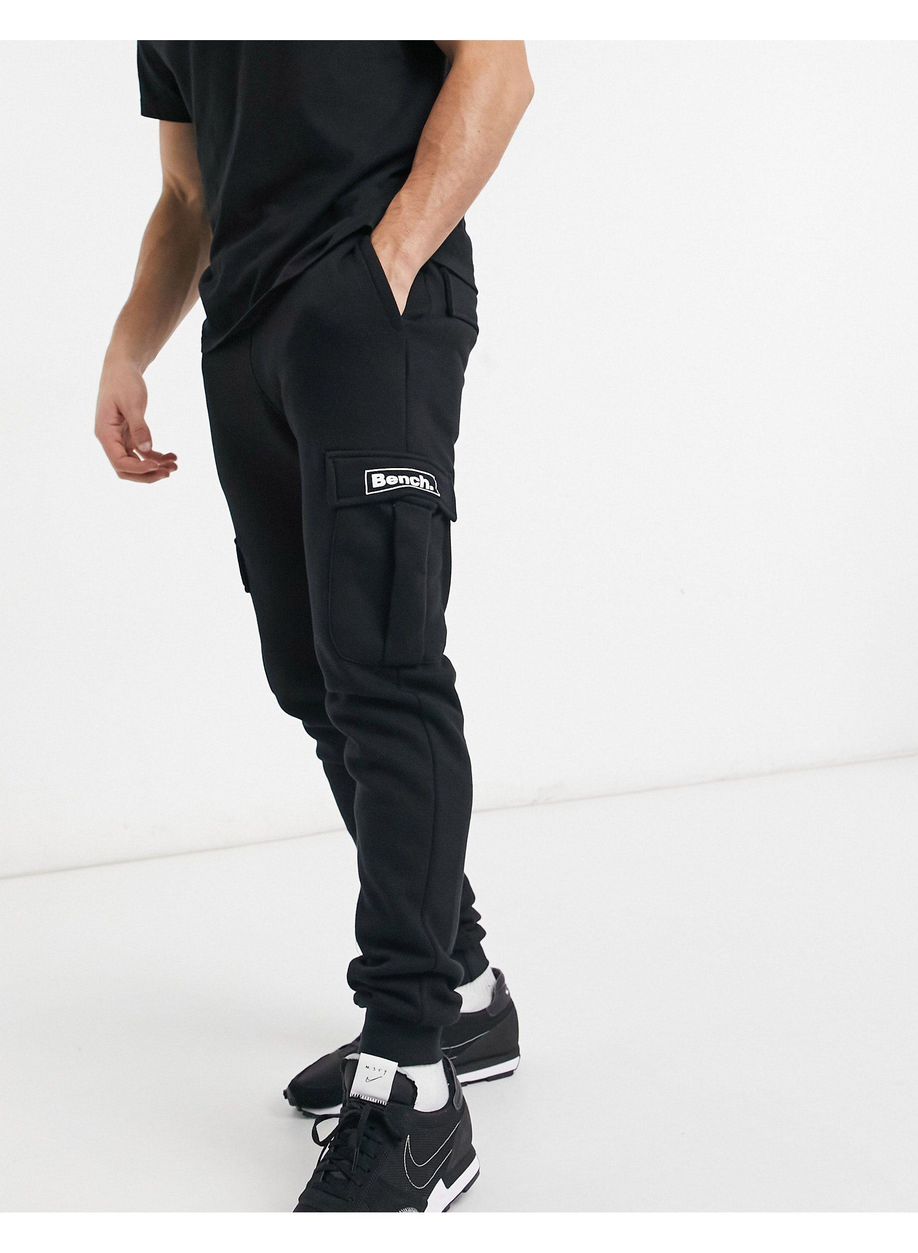 Bench Logo Utility joggers Co-ord in Black for Men - Lyst