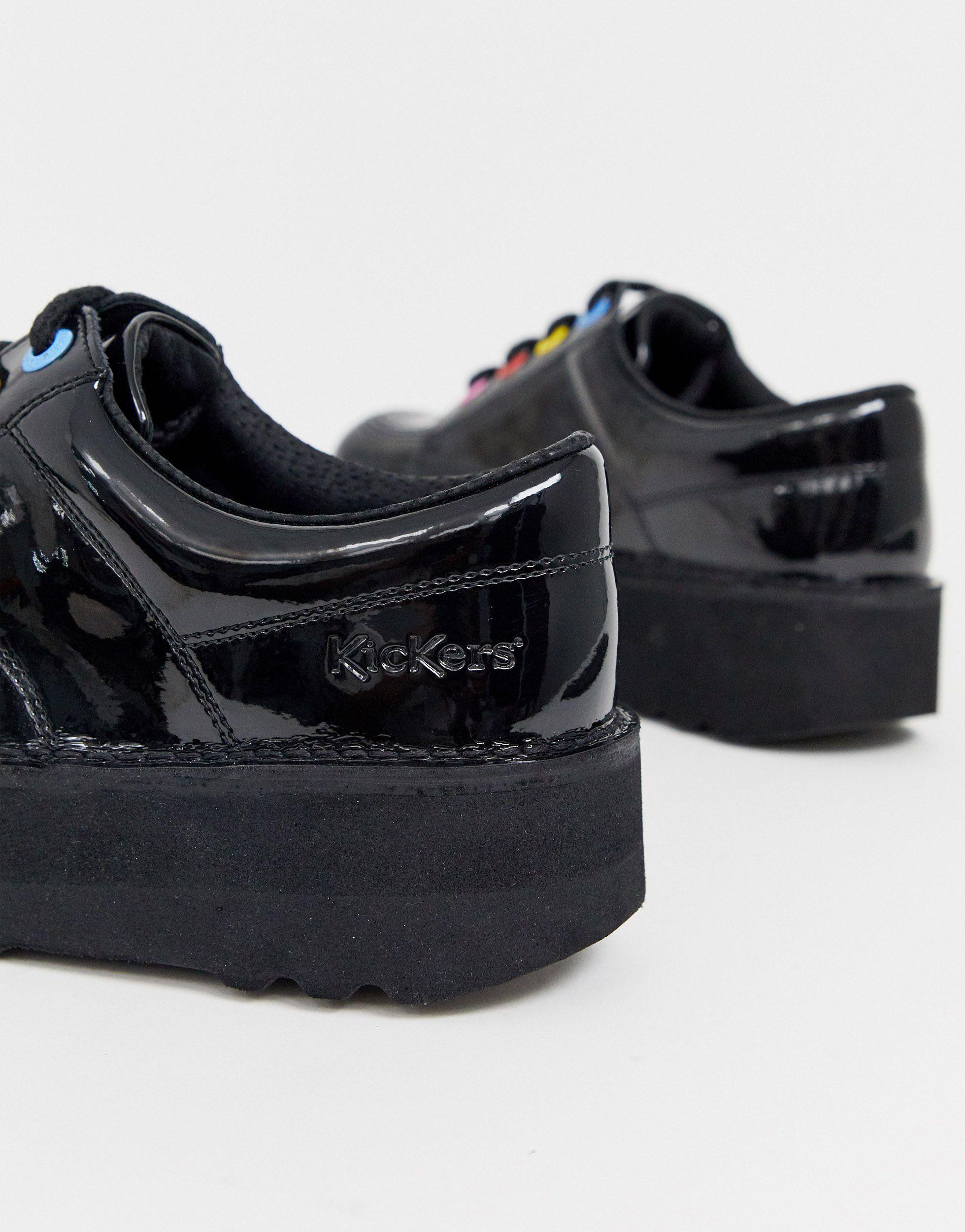 Kickers women's kick lo patent shoes sales