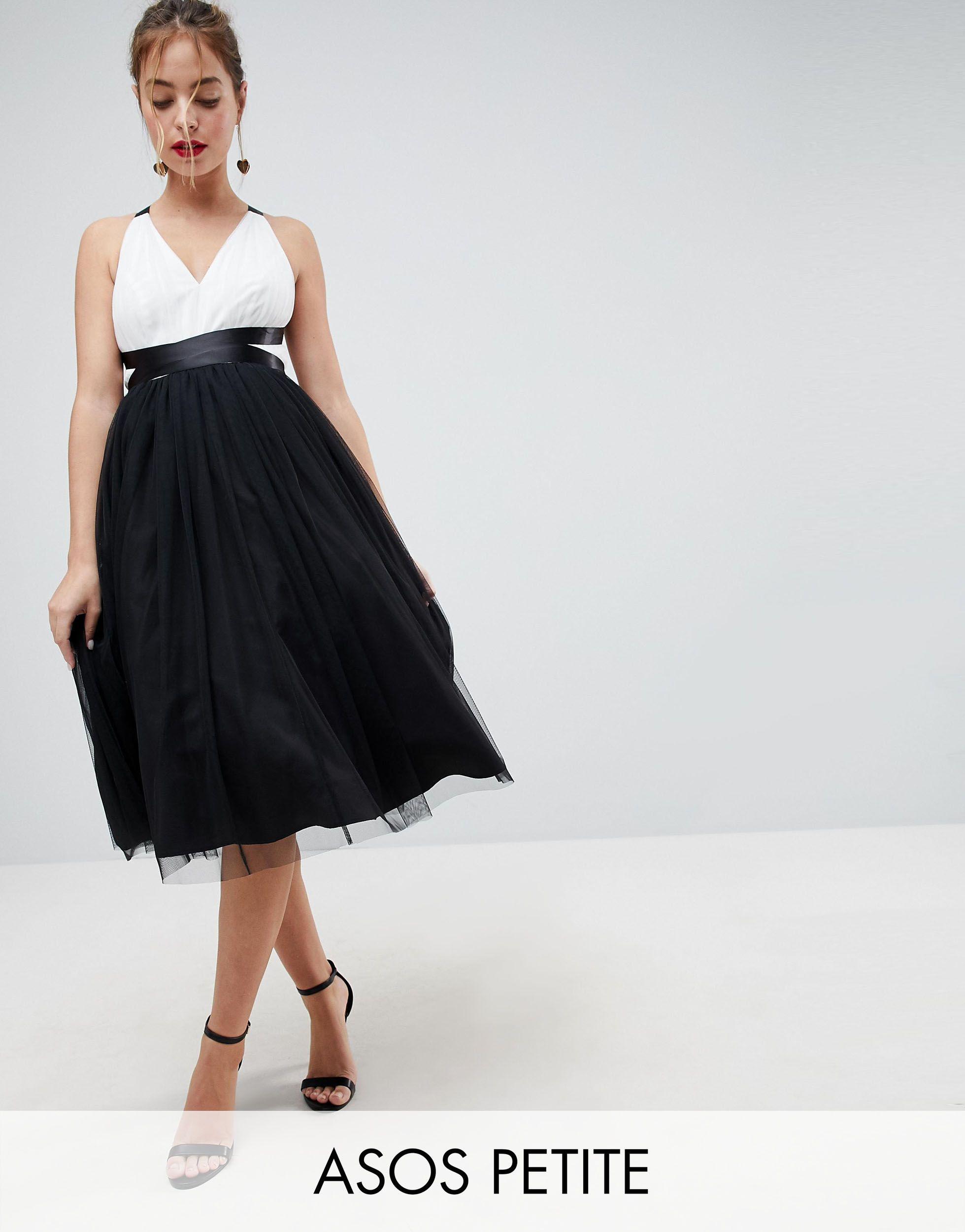black tulle dress asos