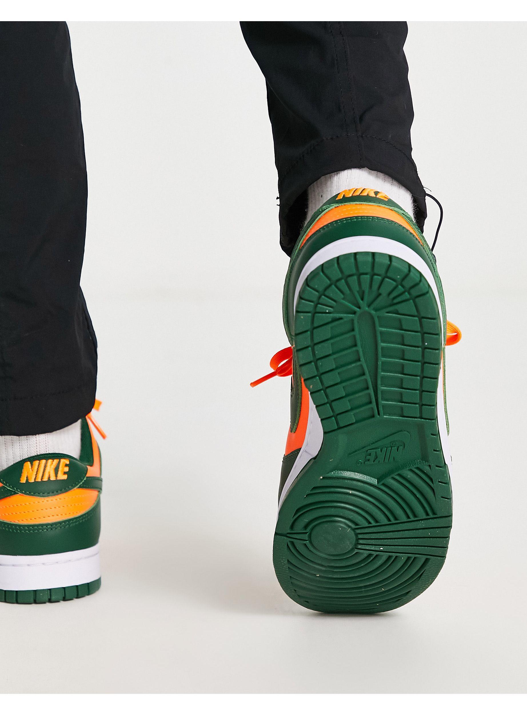 Dunk - sneakers basse rétro verdi e arancione da Uomo di Nike in Verde |  Lyst