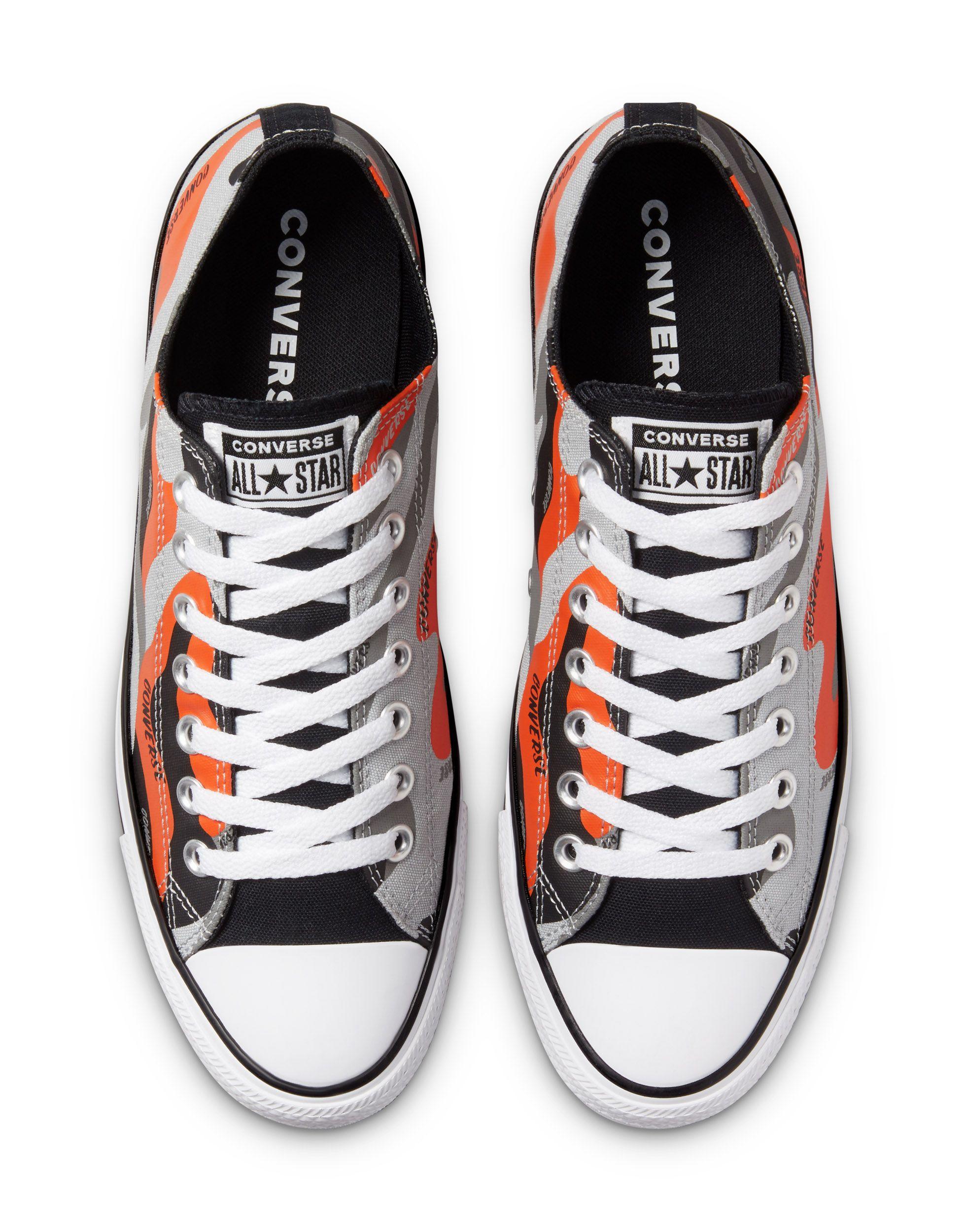 Converse Chuck Taylor All Star Ox Hybrid Camo Print Canvas Sneakers in  Orange for Men | Lyst
