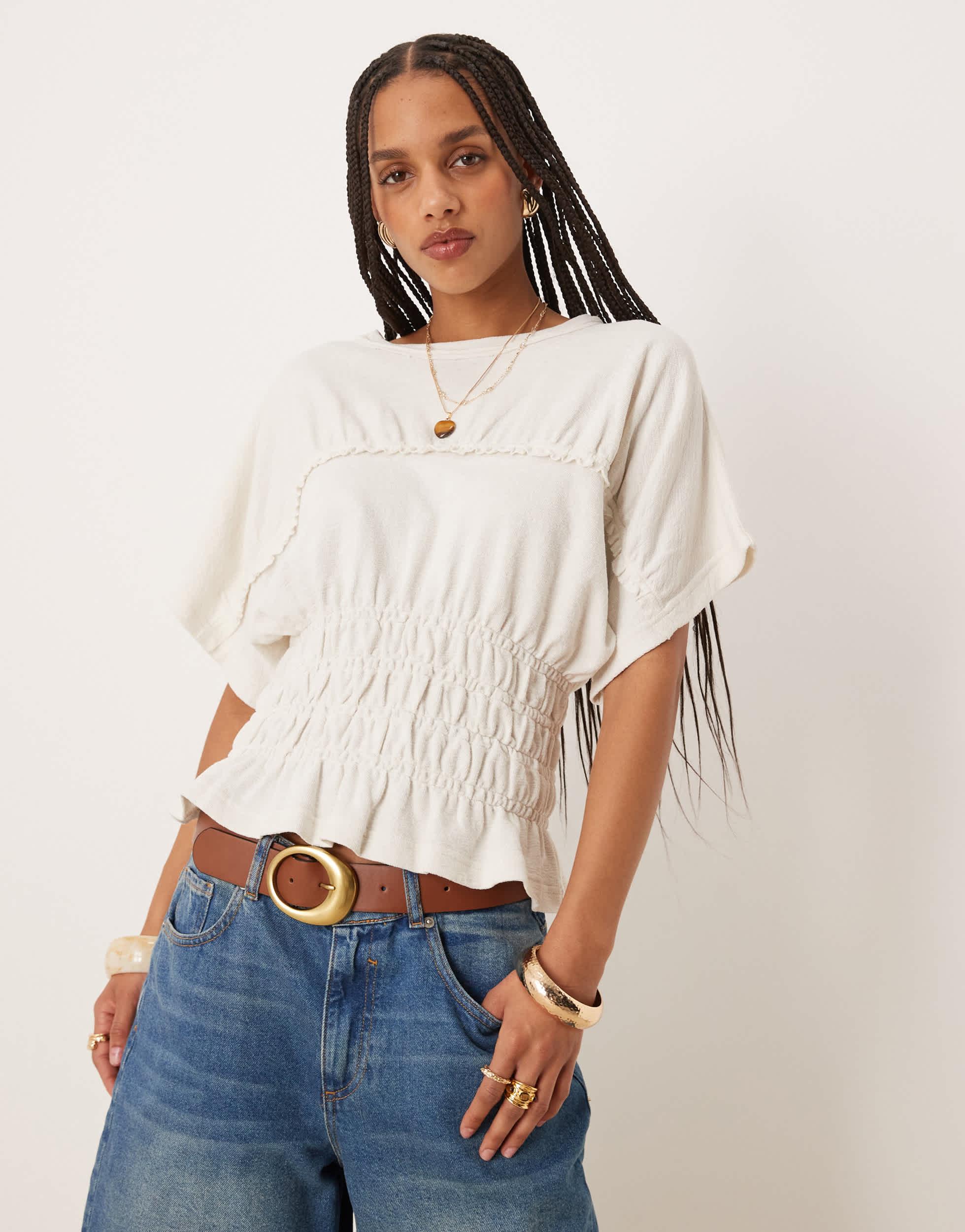 asos cream top