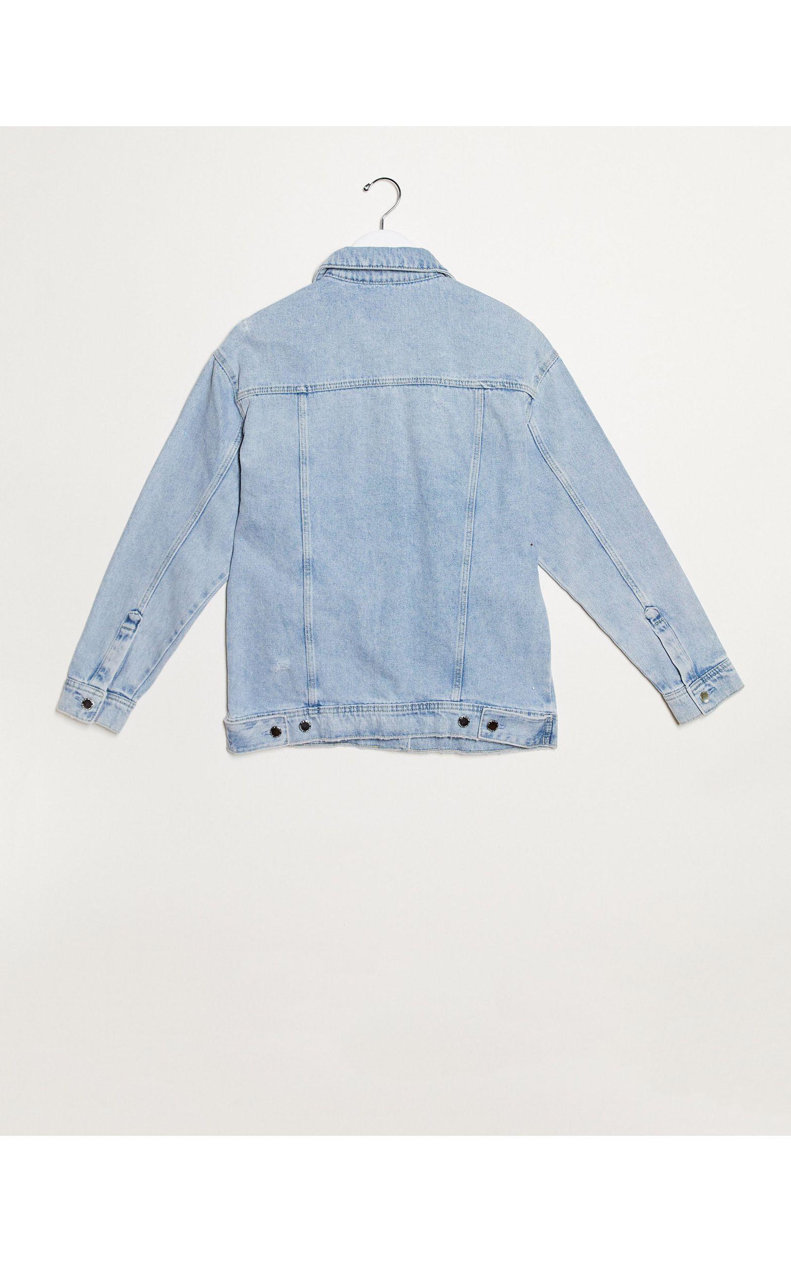 oversized denim jacket stradivarius