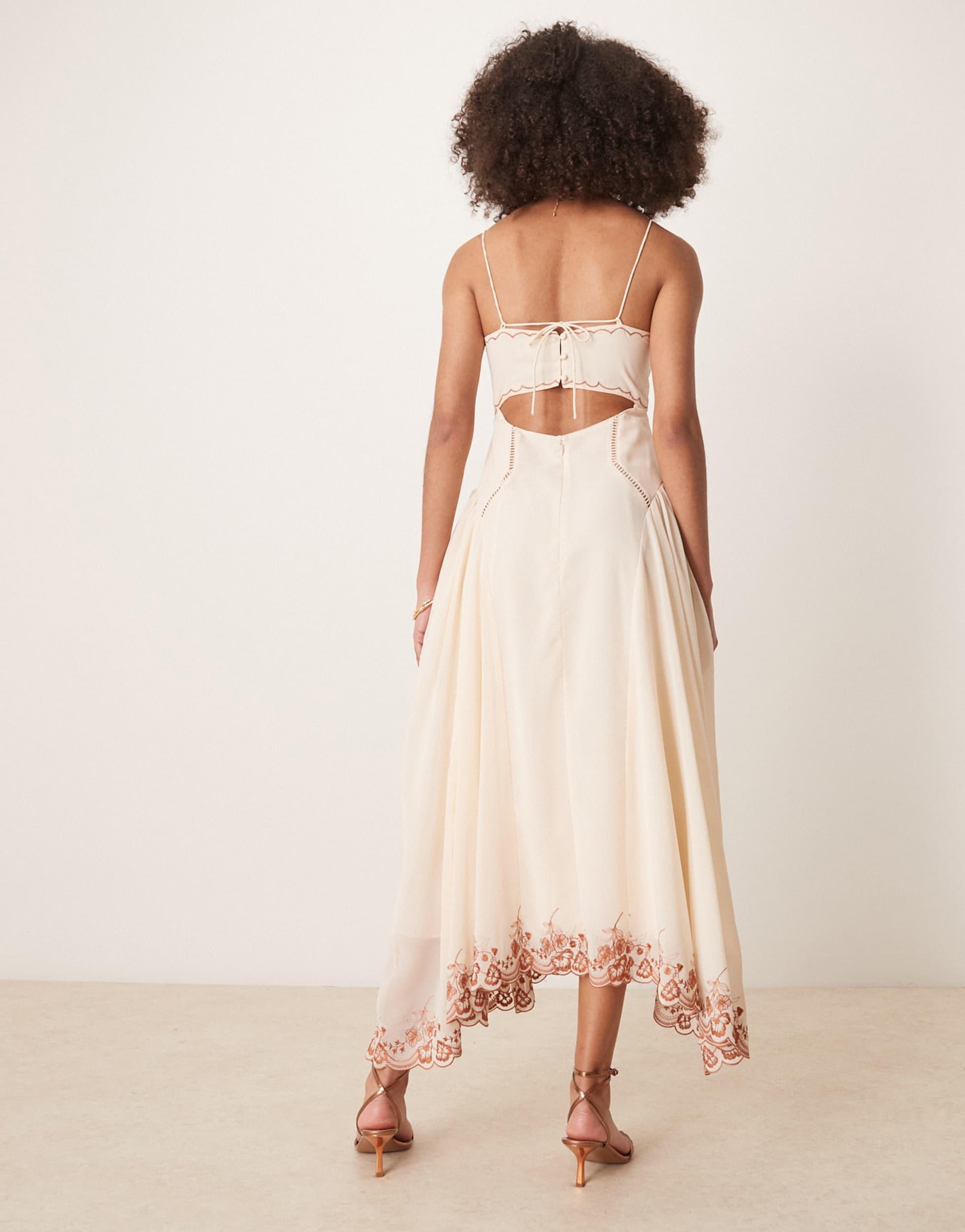 chinese dress ladies Rent Asos Edition Drape Satin Cami Midi Dress In Lilac