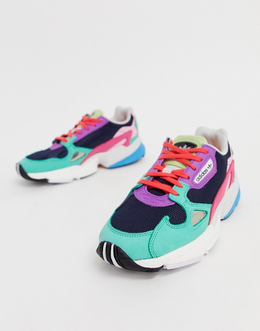 adidas falcon navy and green