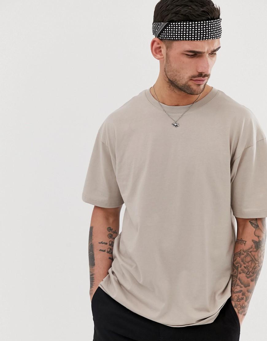 River Island Denim Oversized T-shirt in 