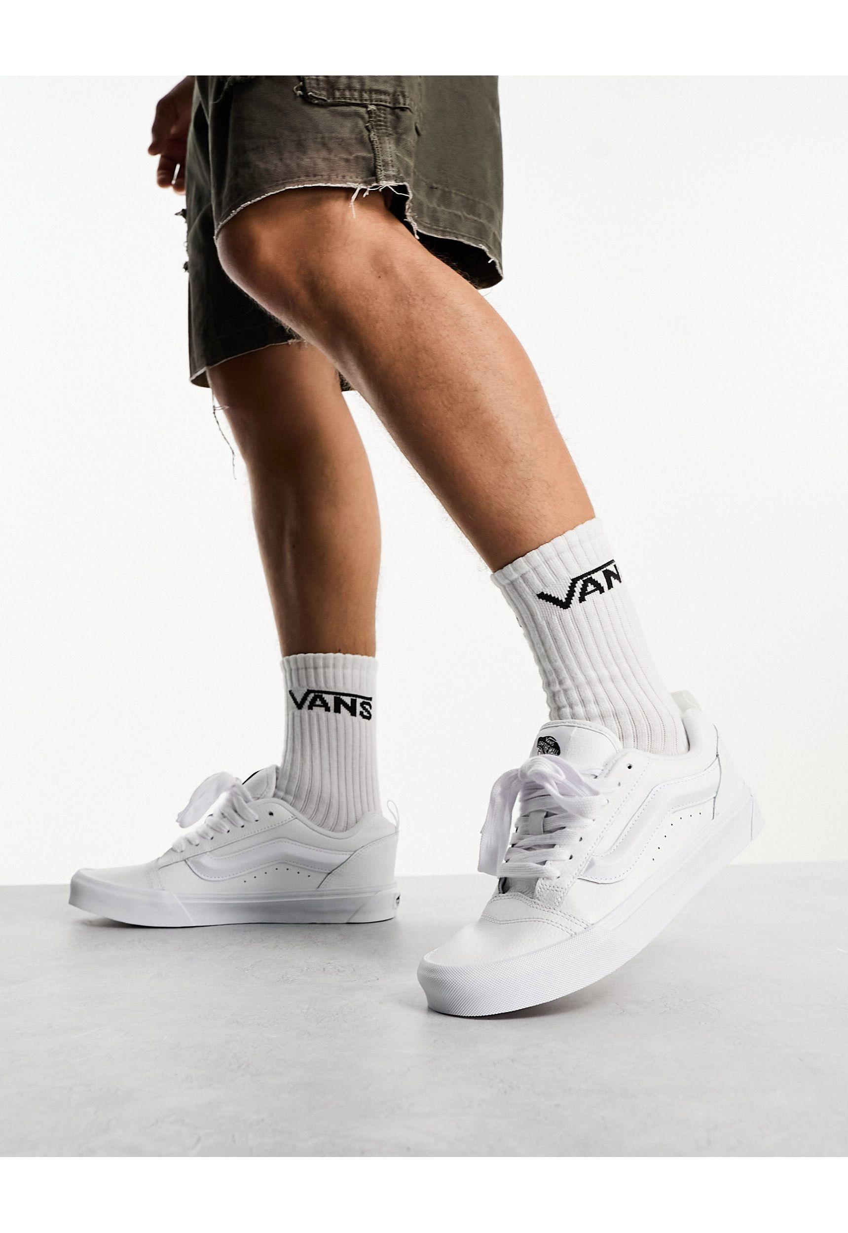 Vans Knu Skool Chunky Trainers in White | Lyst UK