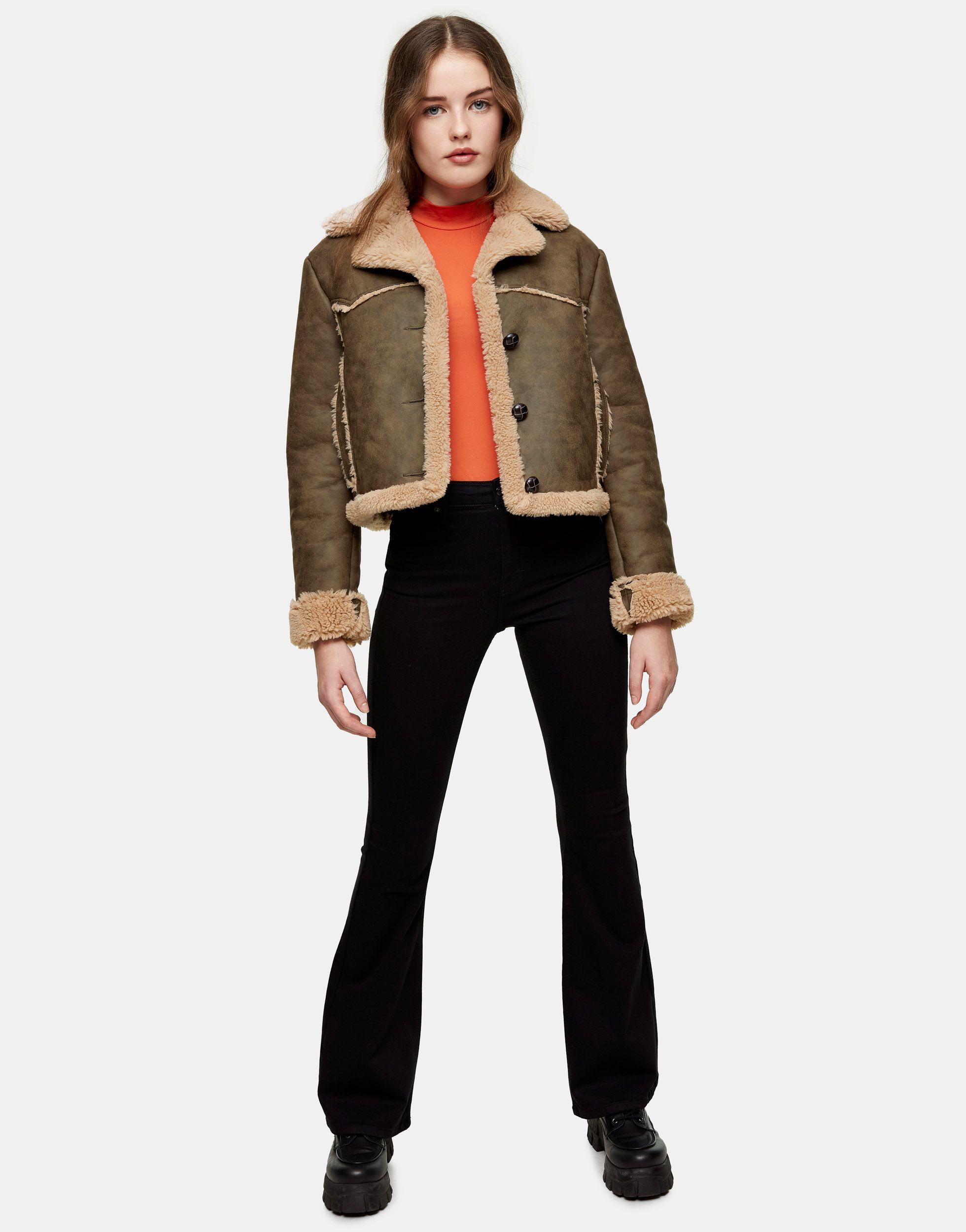 topshop shearling