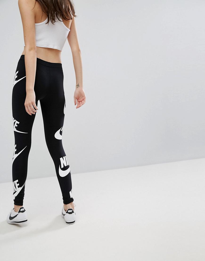 nike leggings in all over futura print