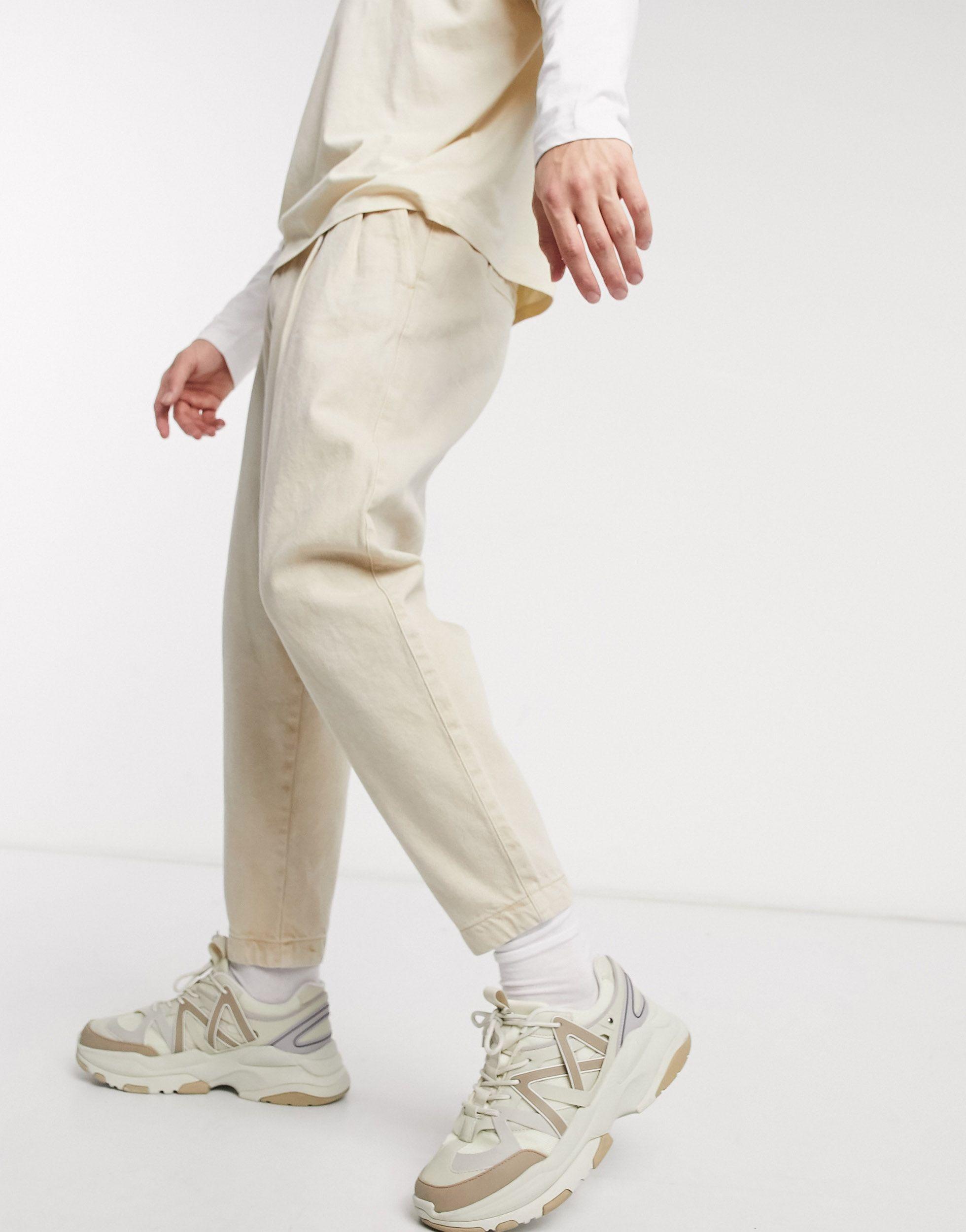 Mujer Pantalón sarga wide leg Arena | Jeans Bershka \u003c Esperando a Christine