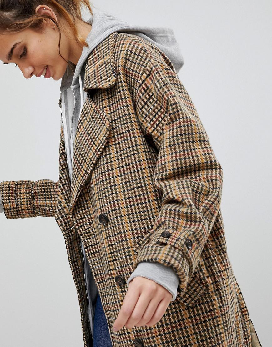 pull and bear checked jacket