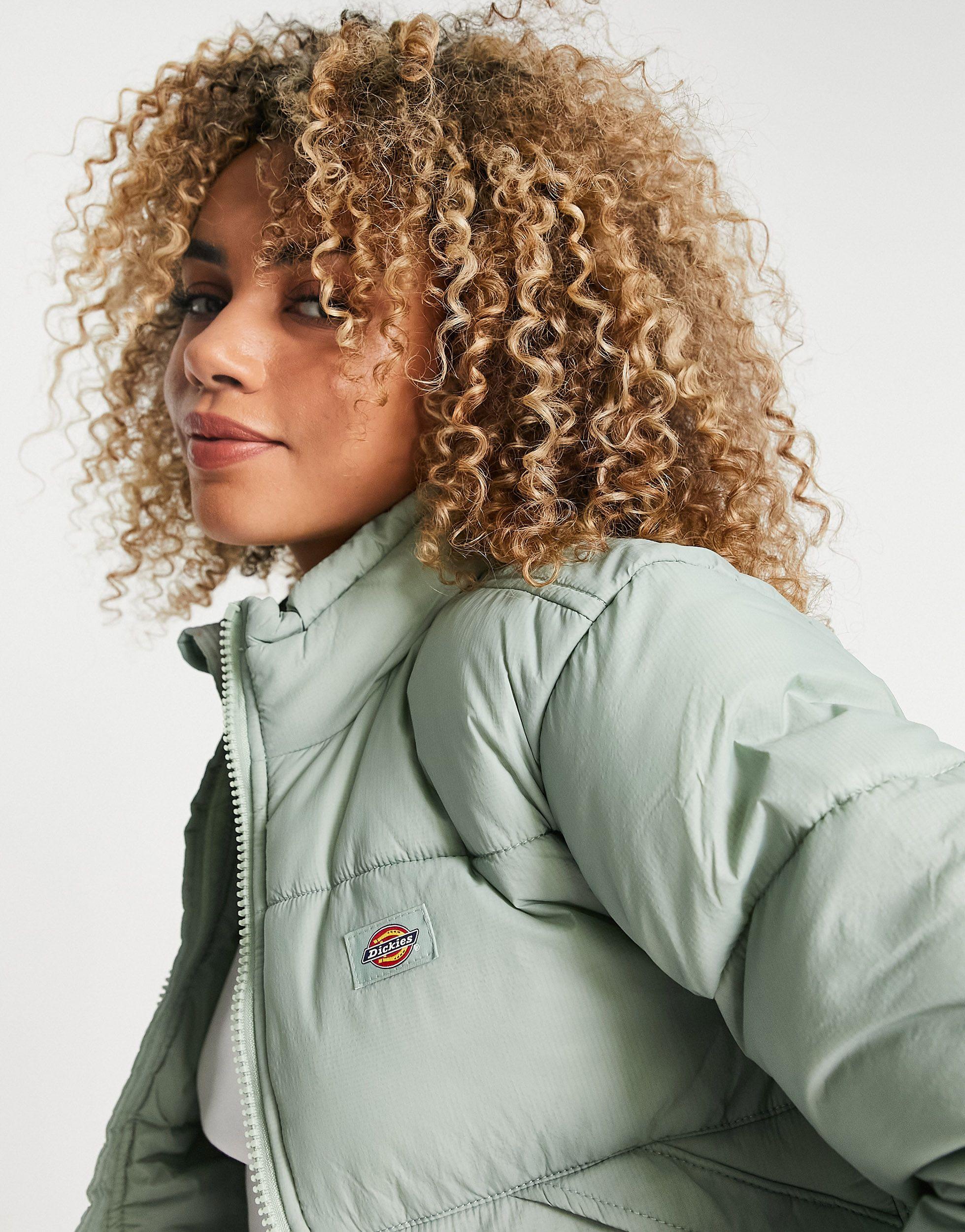 Dickies Atlanta Cropped Puffer Jacket in Green Lyst UK