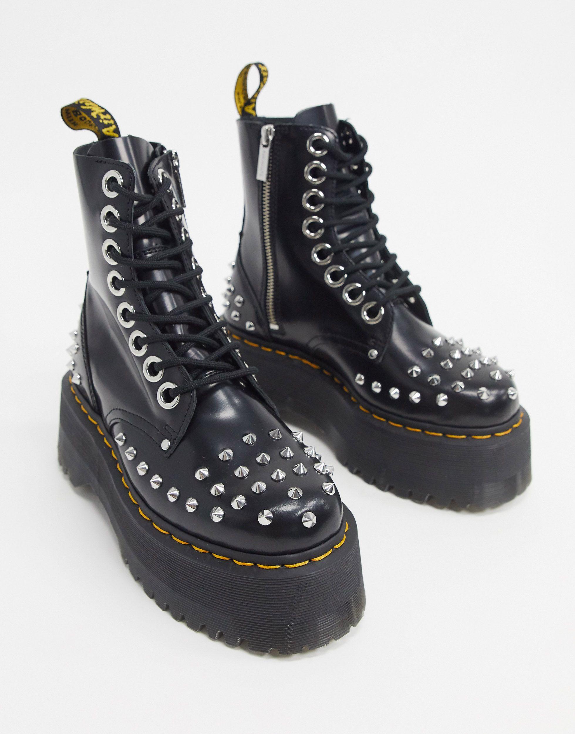 Posible malicioso candidato Dr. Martens Jadon Max Stud Boot in Black | Lyst