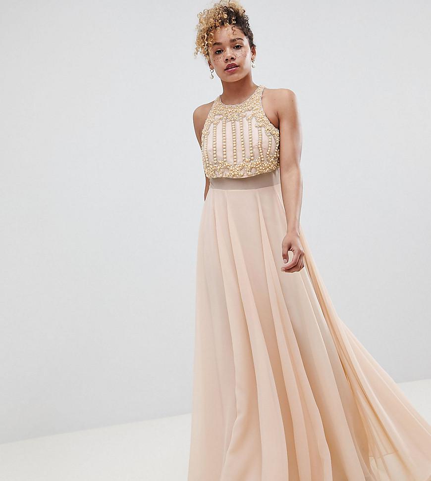maxi dress with crop top