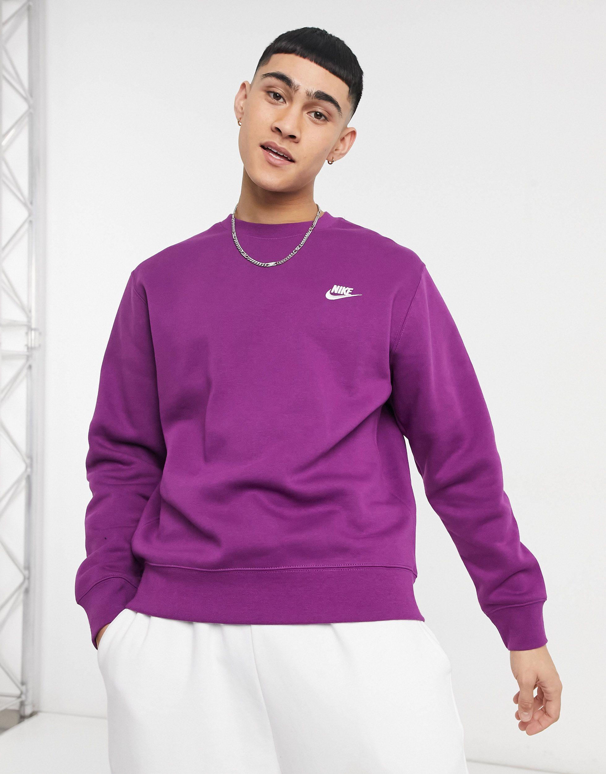 Nike – Club – Sweatshirt in Lila für Herren | Lyst DE