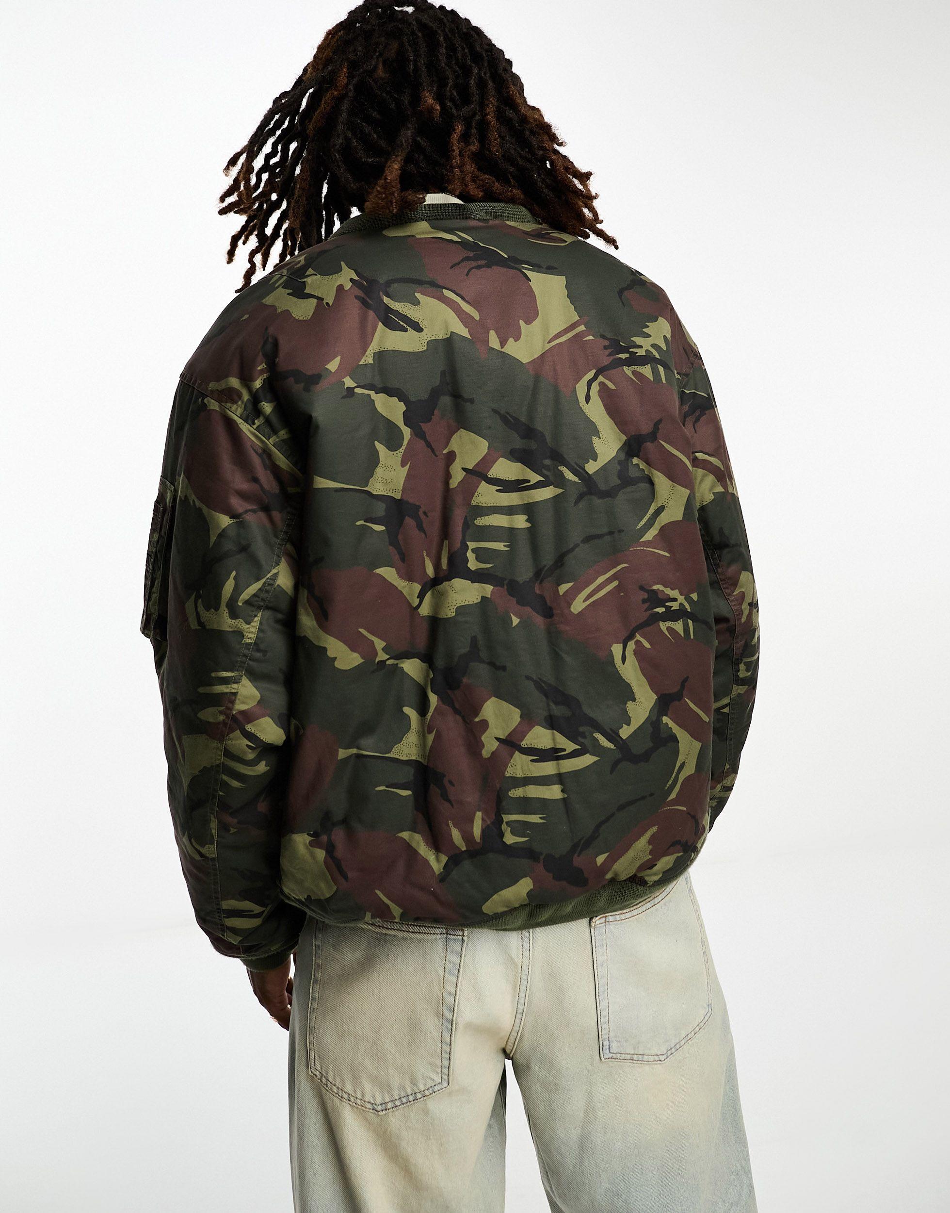 Nike woven cheap camo jacket