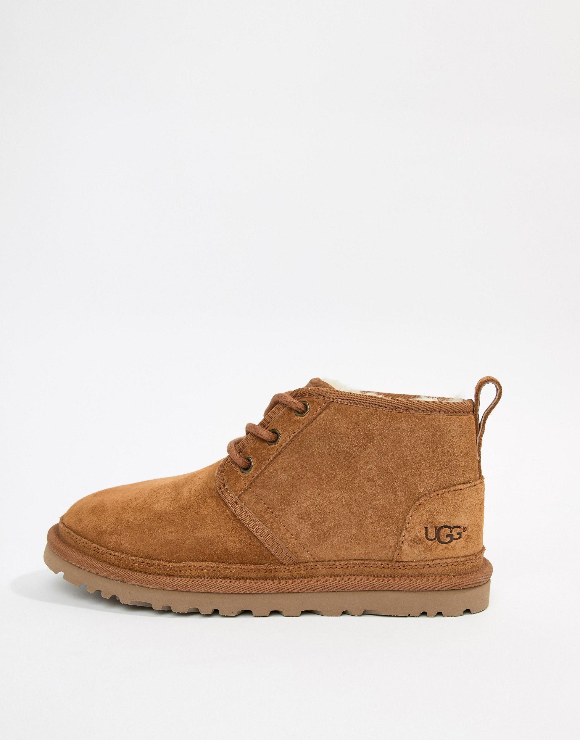 ugg neumel lace up ankle boots in leopard
