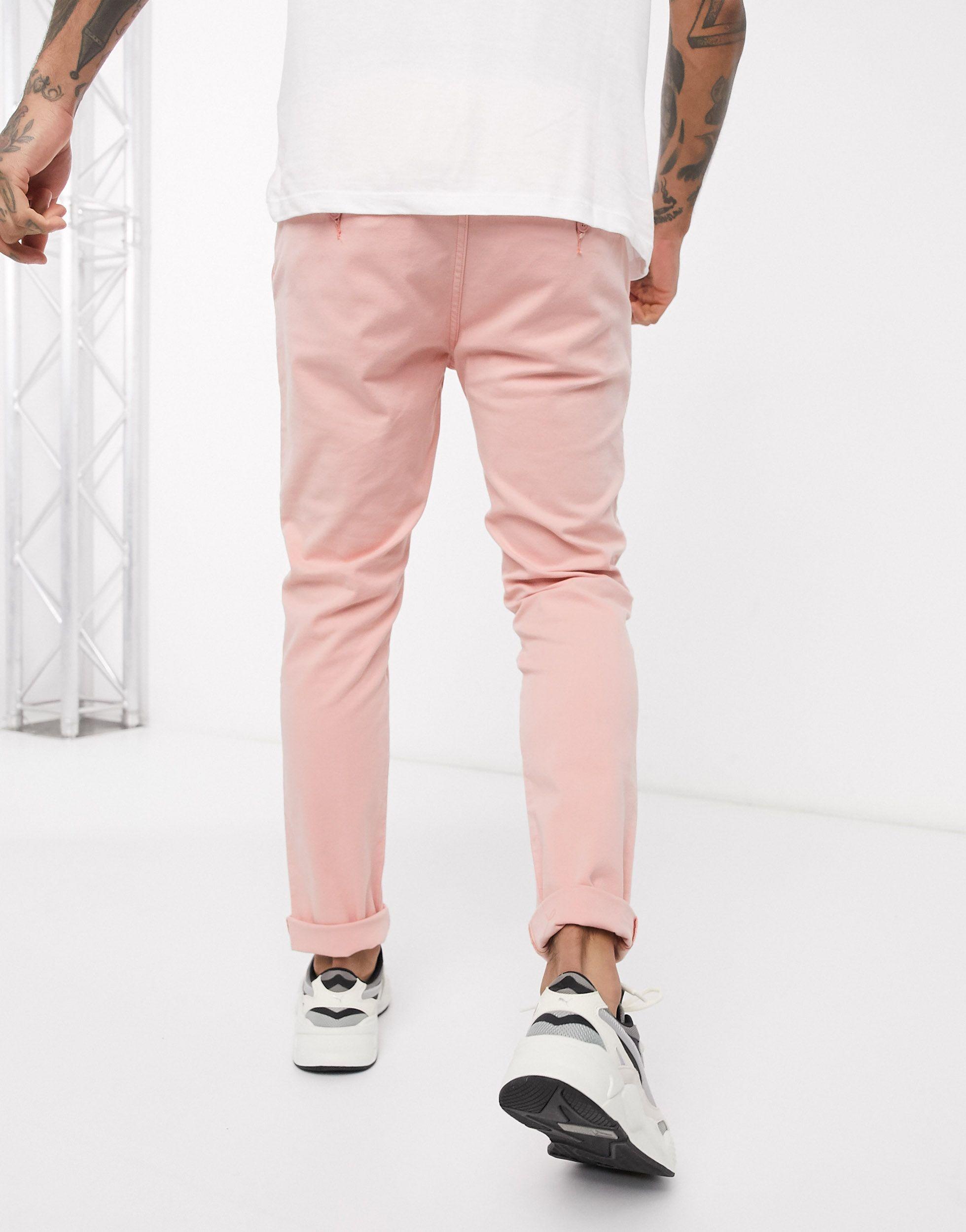 Levi's Slim Tapered Fit Chinos in Pink for Men - Lyst