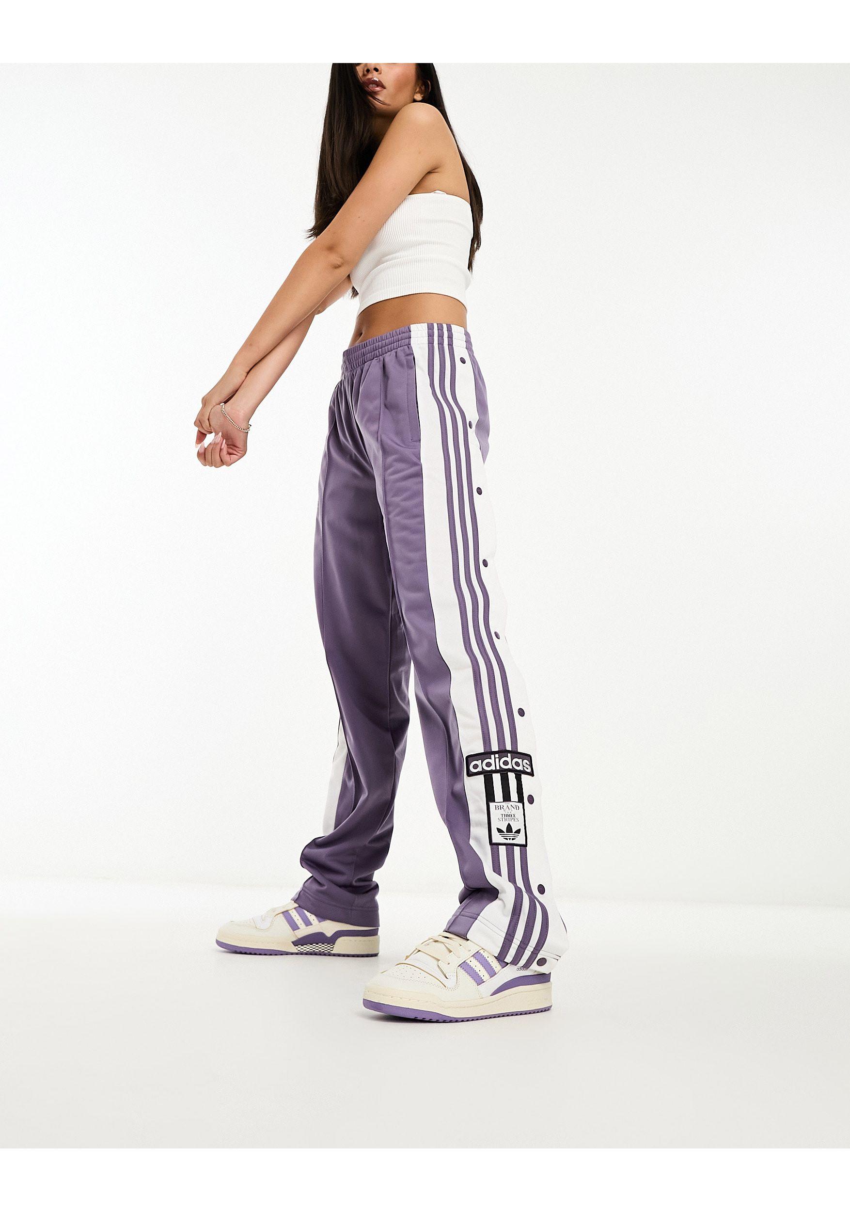 adidas Originals Adicolor Adibreak Side Logo Track Pants in White