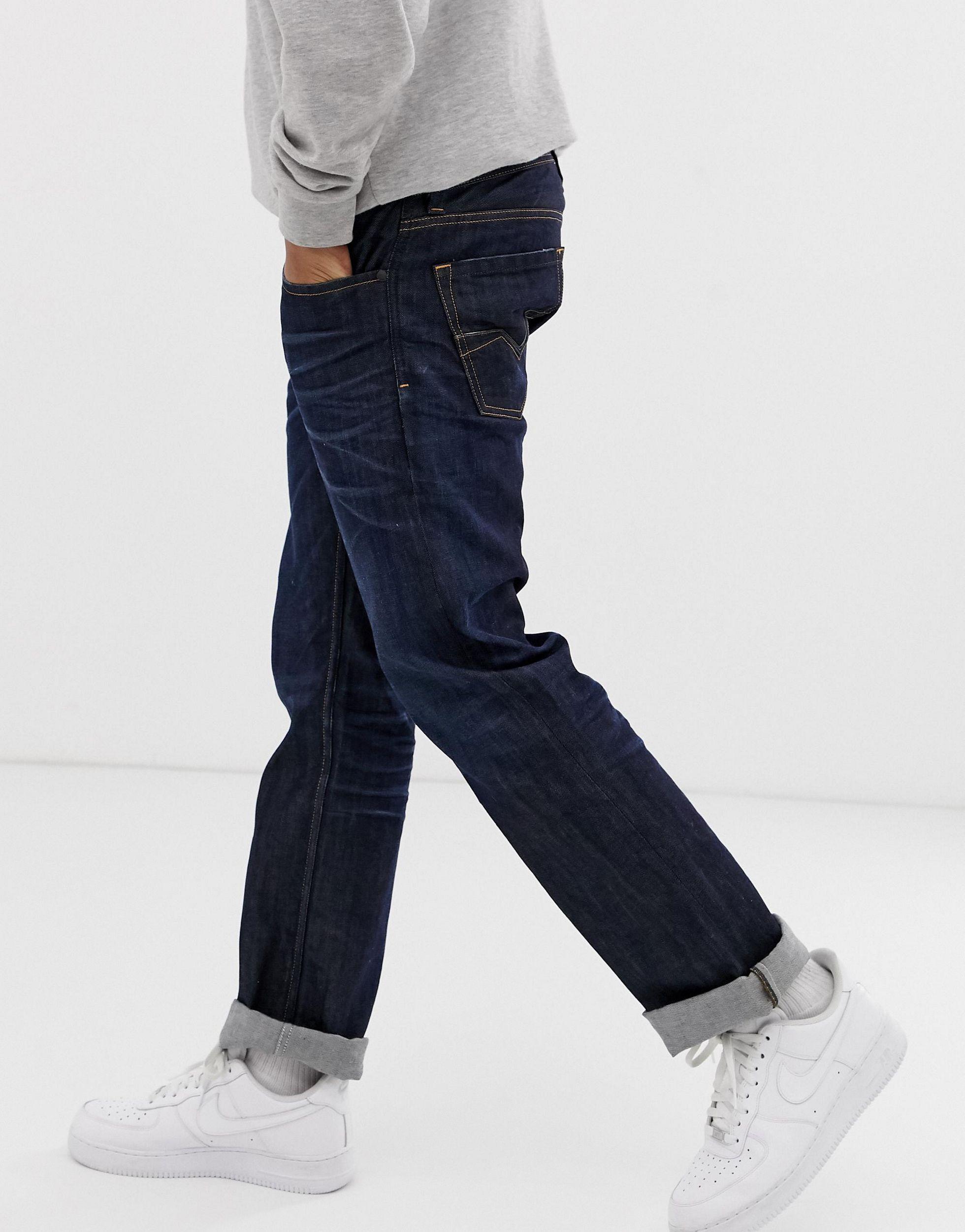 DIESEL Denim Jeans Larkee Straight Fit 0806w Dark Wash in Blue for Men |  Lyst Canada