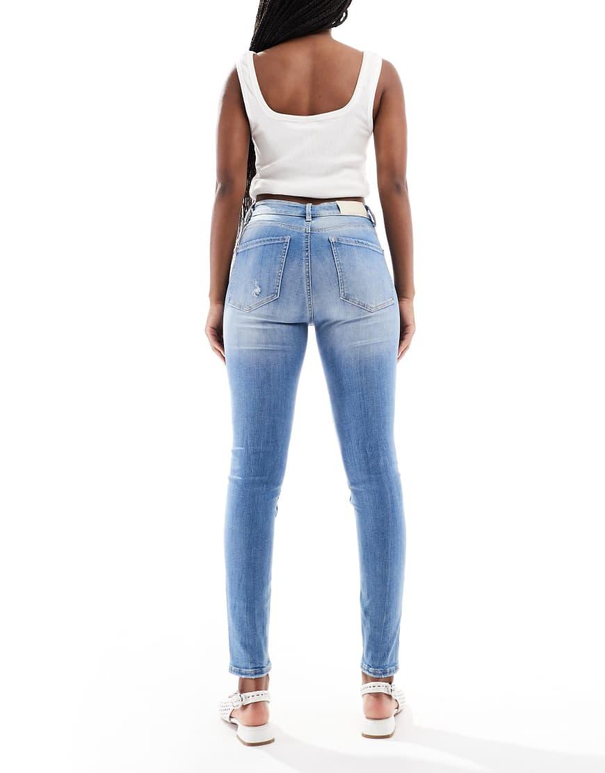 Stradivarius D07 Low Rise Skinny Jean in Blue Lyst UK
