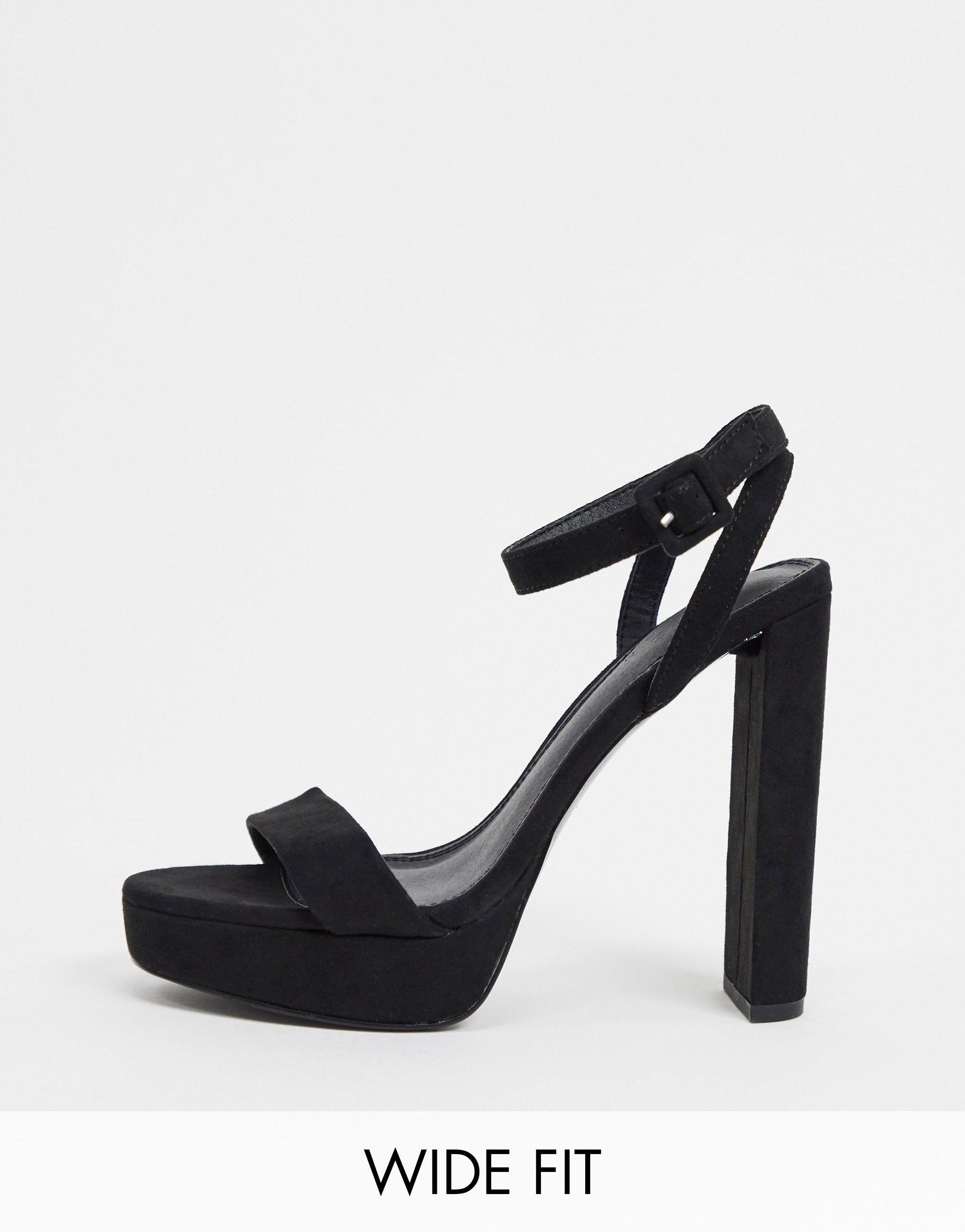 ASOS Wide Fit Natasha Platform Barely 