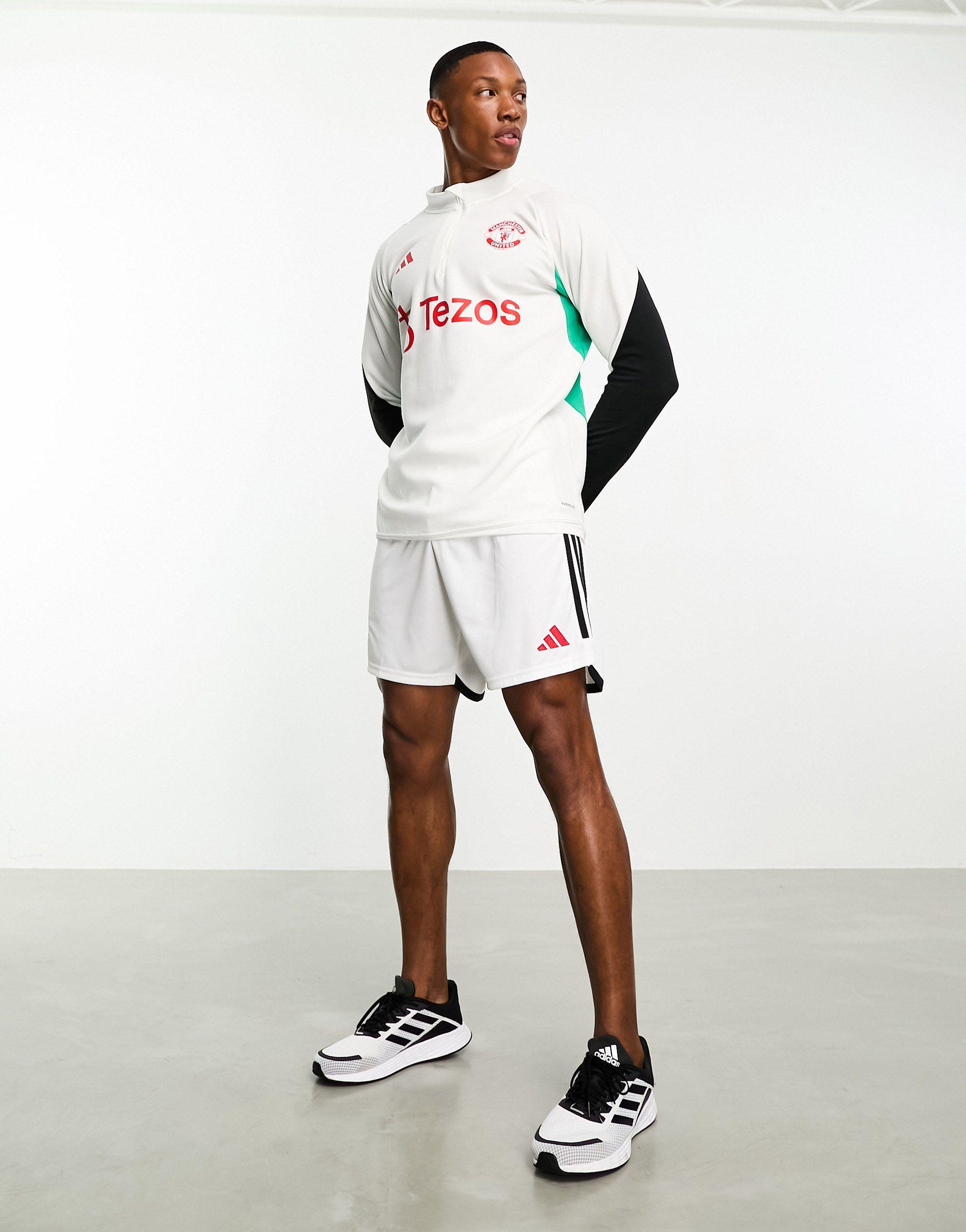 Adidas football - manchester united - pantaloncini bianchi da Uomo di adidas  Originals in Bianco | Lyst