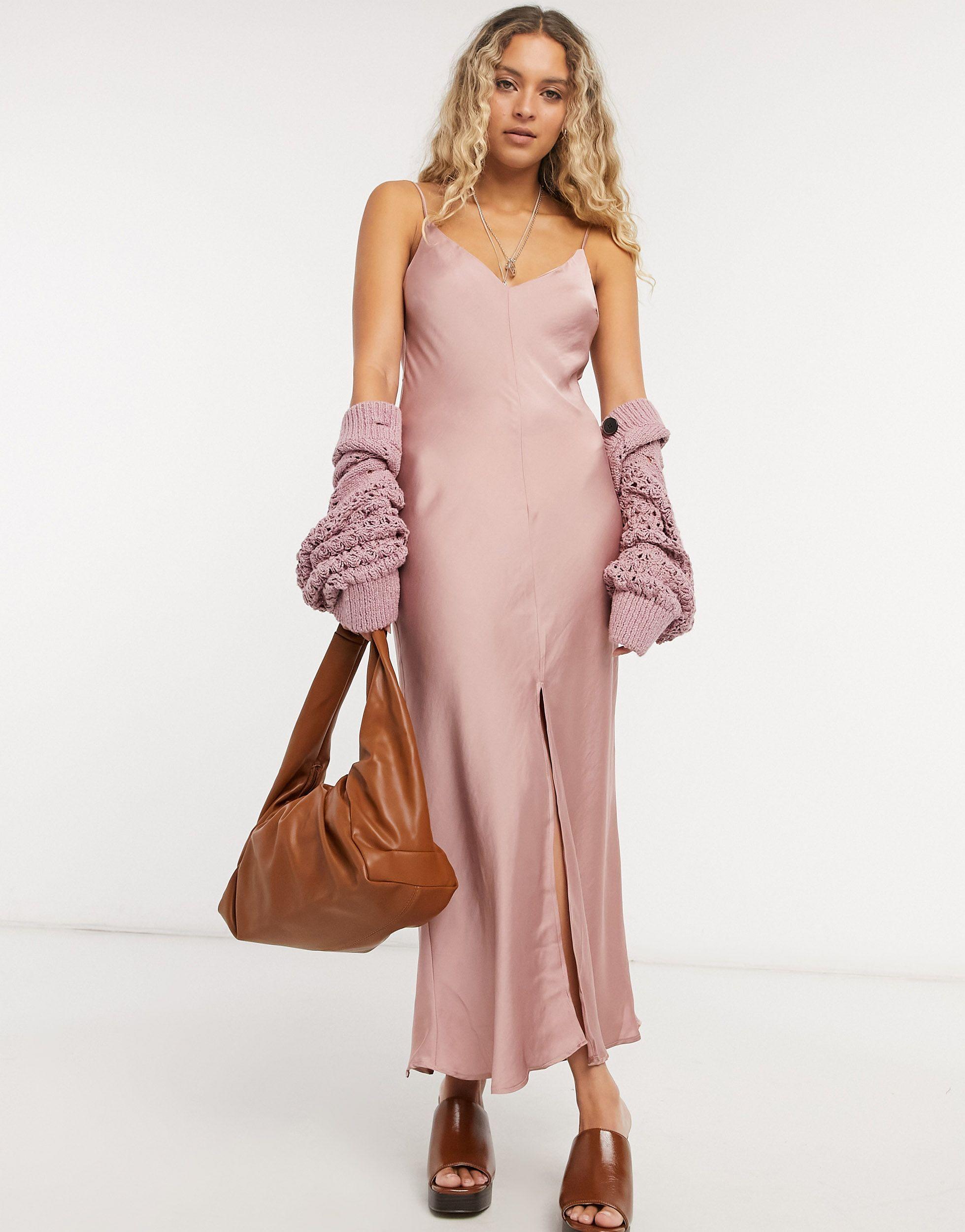 Mirrors Maxi Cami Dress in Pink 