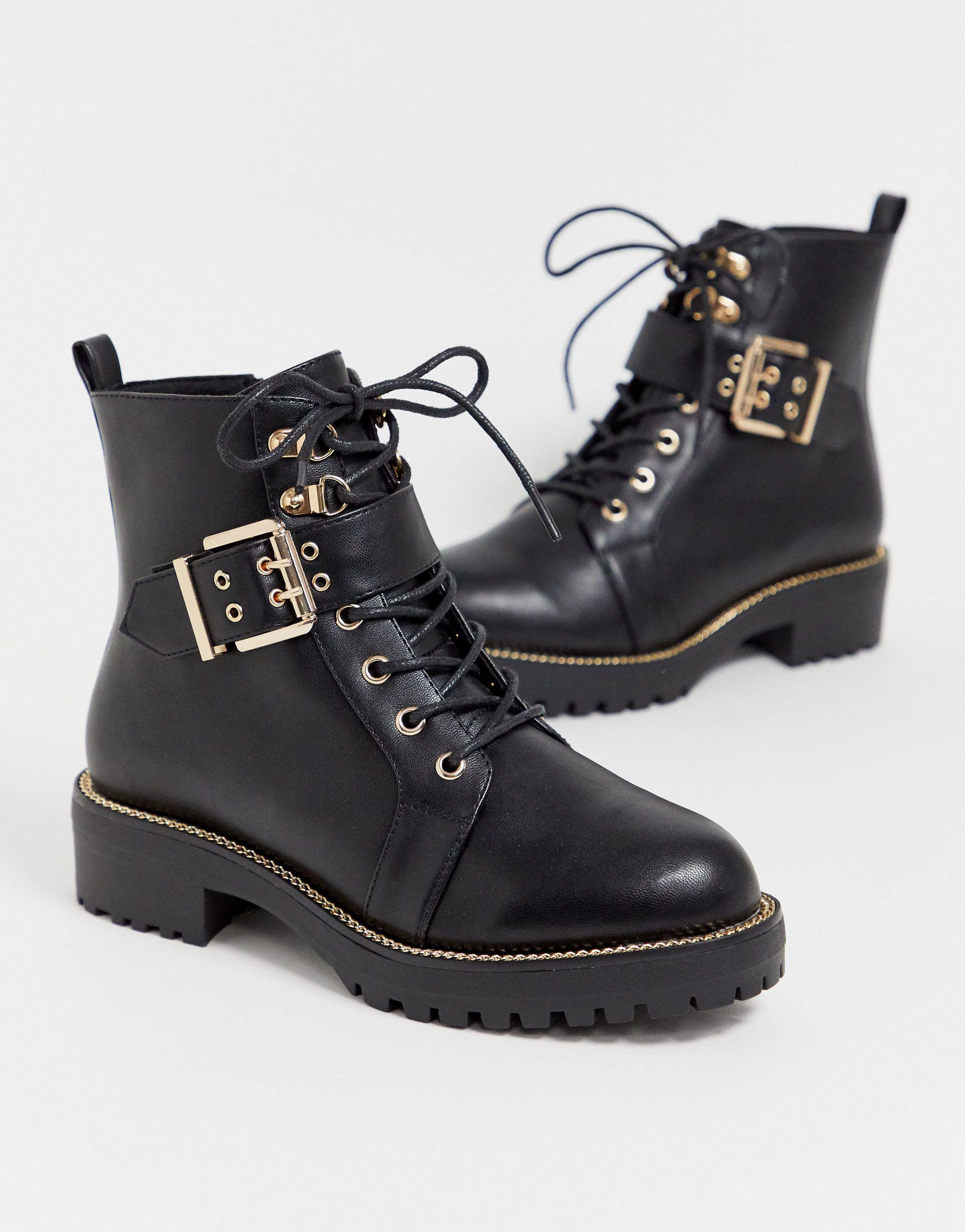 wide fit lace up ankle boots