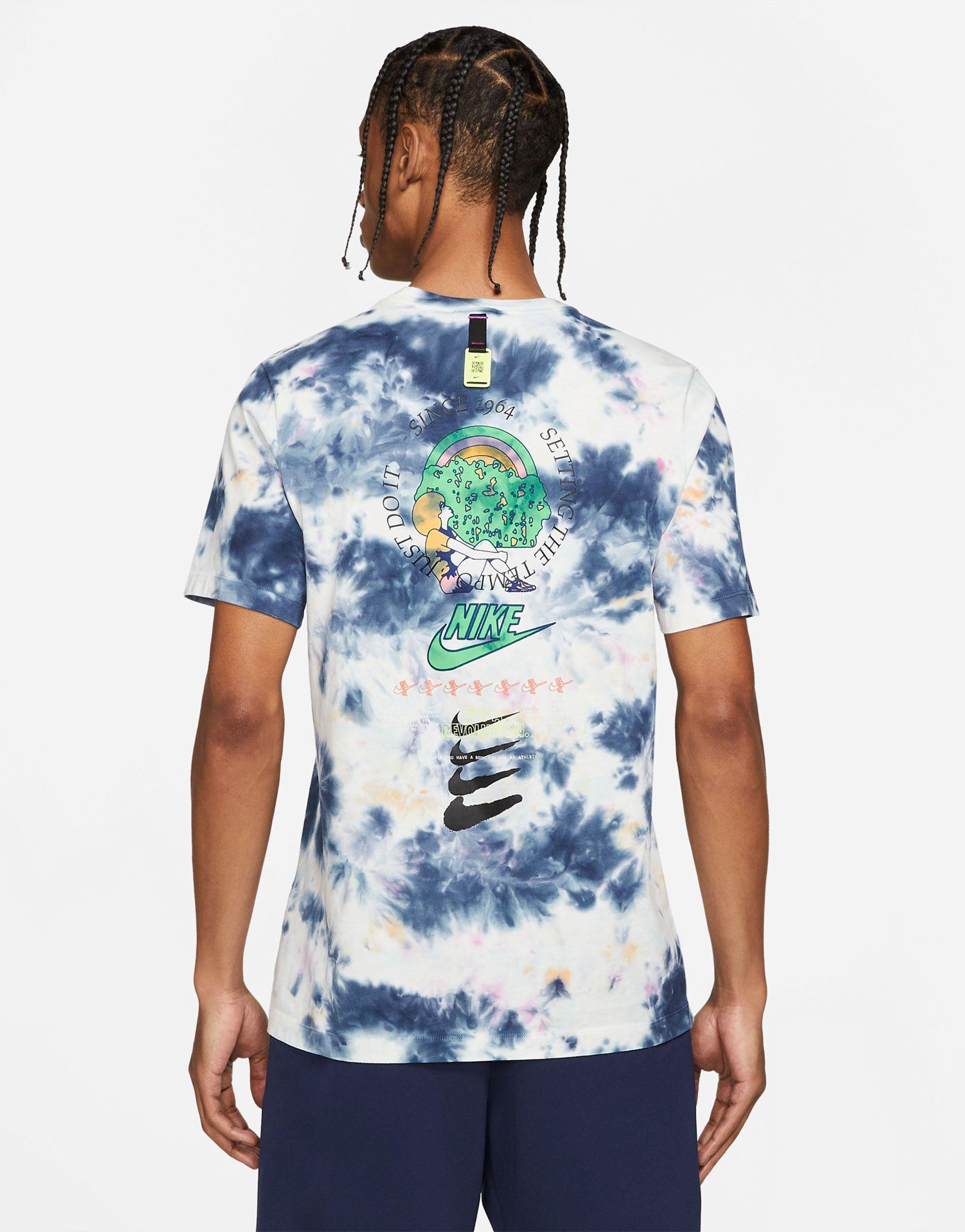 Nike Festival Tie-dye Graphic Back Print T-shirt in Blue for Men | Lyst  Canada