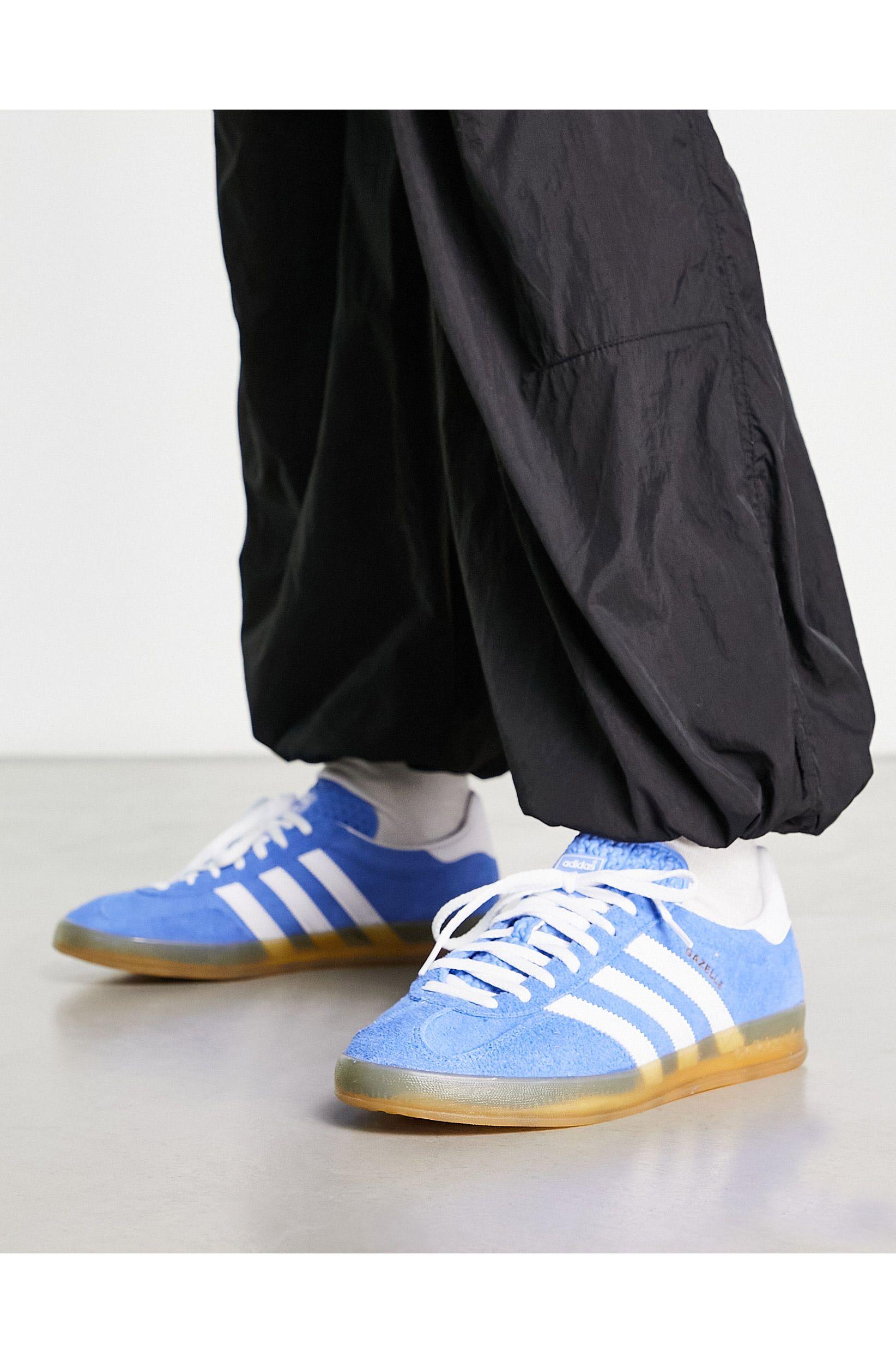 Gazelle adidas azzurre hotsell