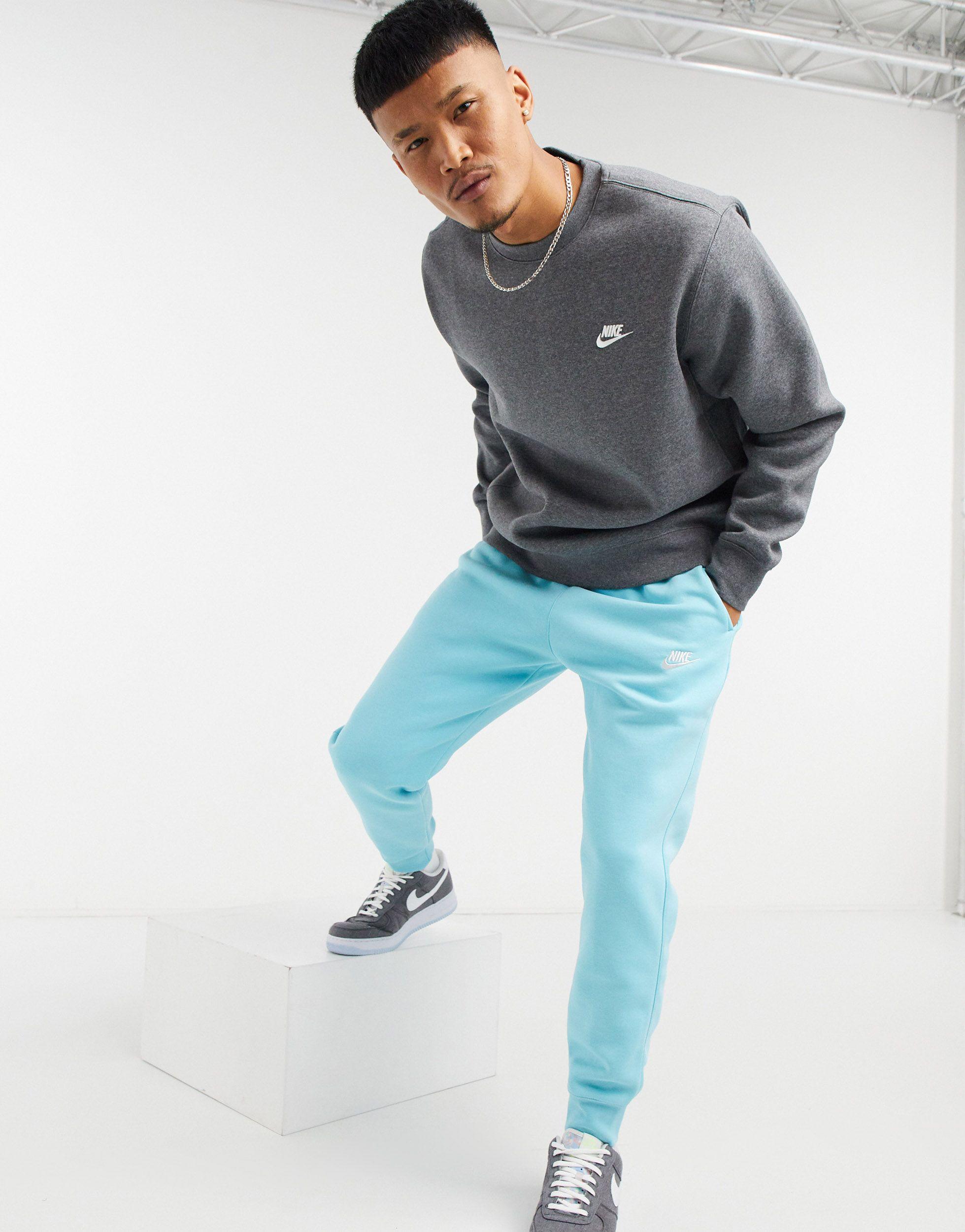 Sudadera gris oscura con cuello redondo Nike de hombre de color Gris | Lyst