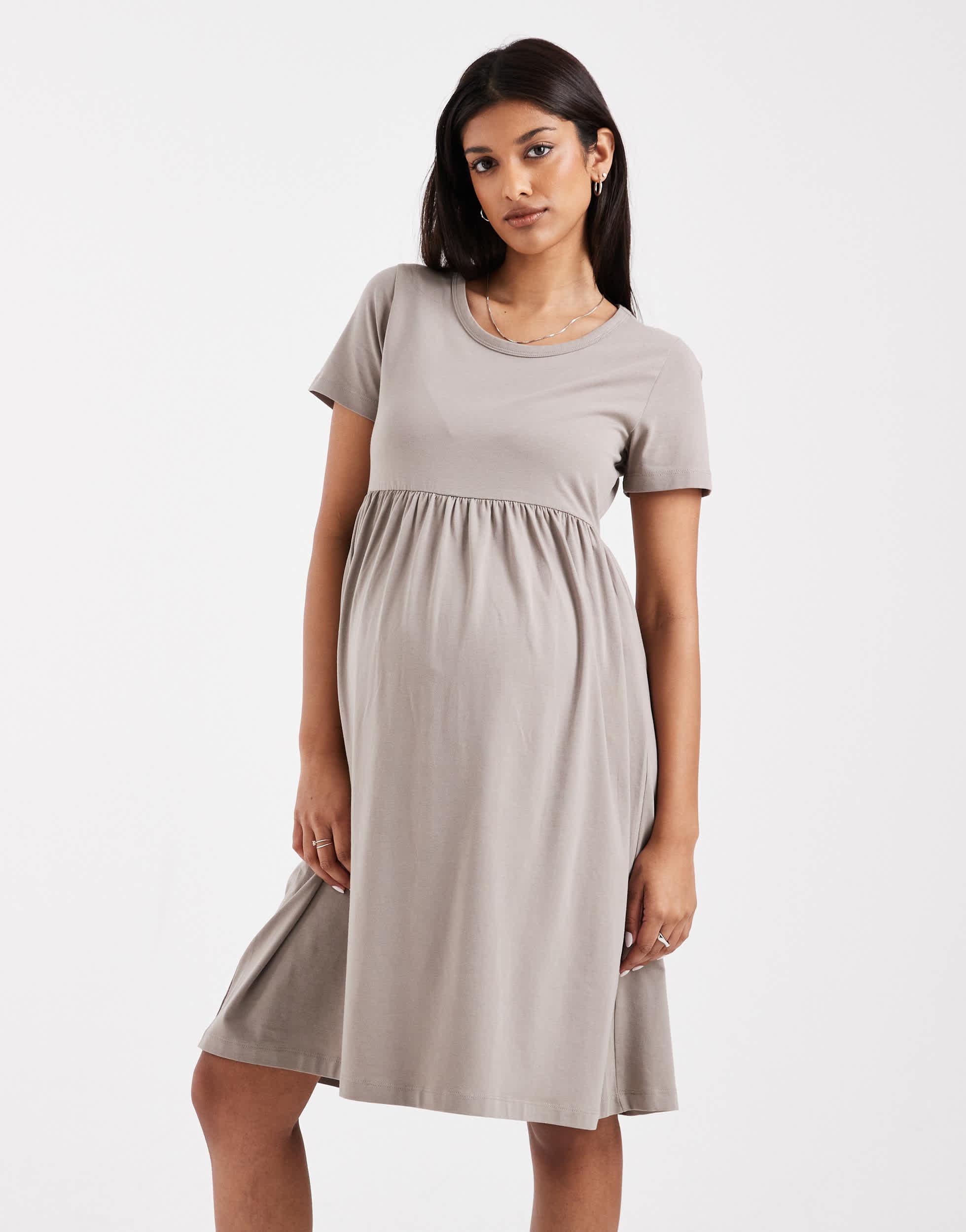 Mama.licious Mamalicious Maternity Mini Smock T-shirt Dress in Natural | Lyst Canada Mama.licious Mamalicious Maternity Mini Smock T-shirt Dress in Natural | Lyst Canada