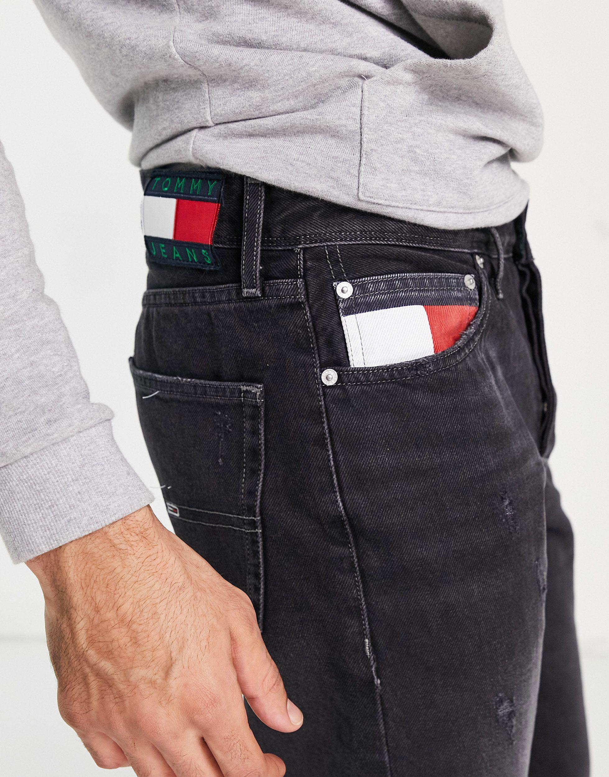 Tommy Hilfiger Denim Ethan Relaxed Straight Fit Jeans in Black (Blue) for  Men | Lyst