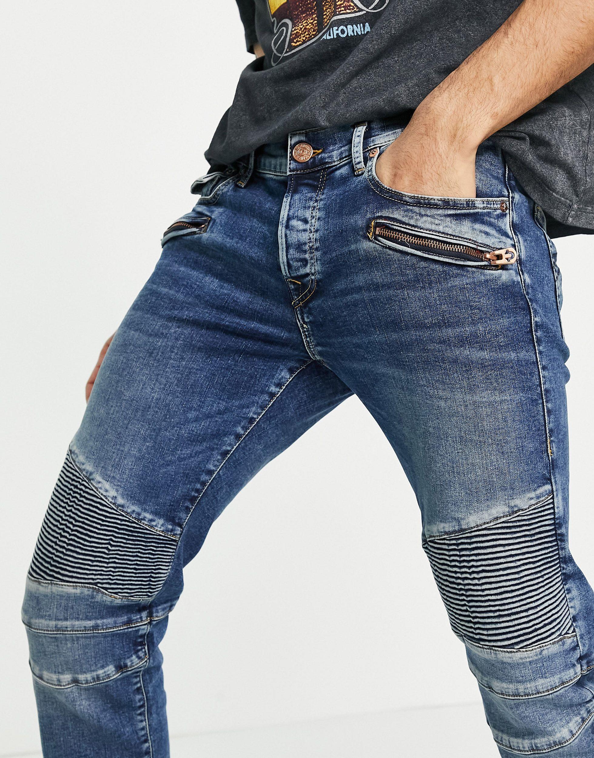 True Religion Denim Biker Rocco Skinny 