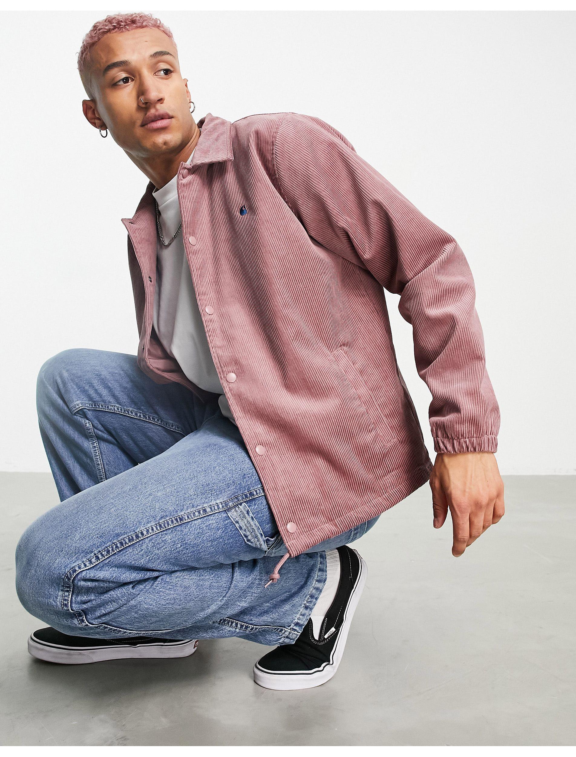 Veste d'entraîneur en velours côtelé Carhartt WIP pour homme en coloris  Rose | Lyst