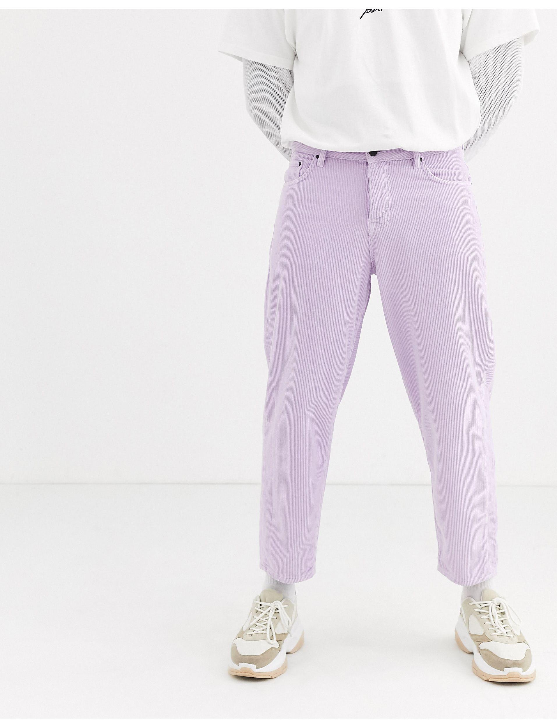 ASOS Corduroy Tapered Cord Trousers in 