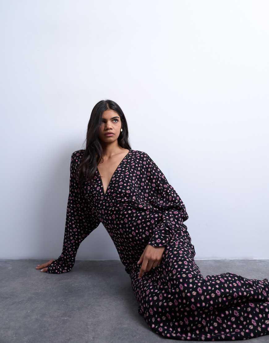 Topshop Vestidos De Lunares Asos Vestido Lencero Midi Con