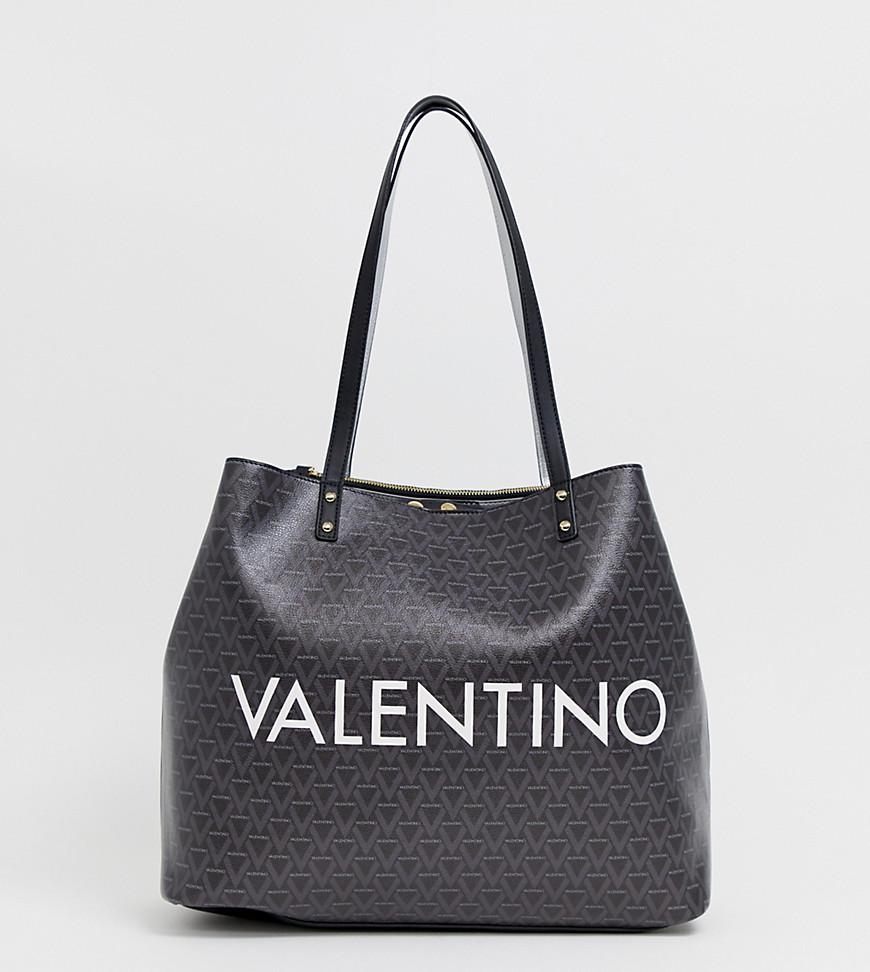 Bolso shopper con estampado geométrico y logo Valentino By Mario Valentino  de color Negro | Lyst