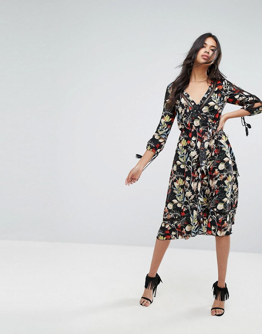 Boohoo Floral Wrap Dress Online Hotsell ...