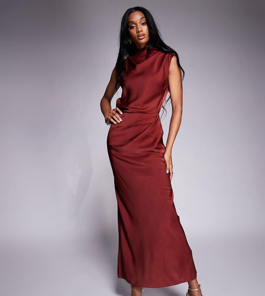 open lace back dress ASOS. Red pleated dress size 34  Hibuy market