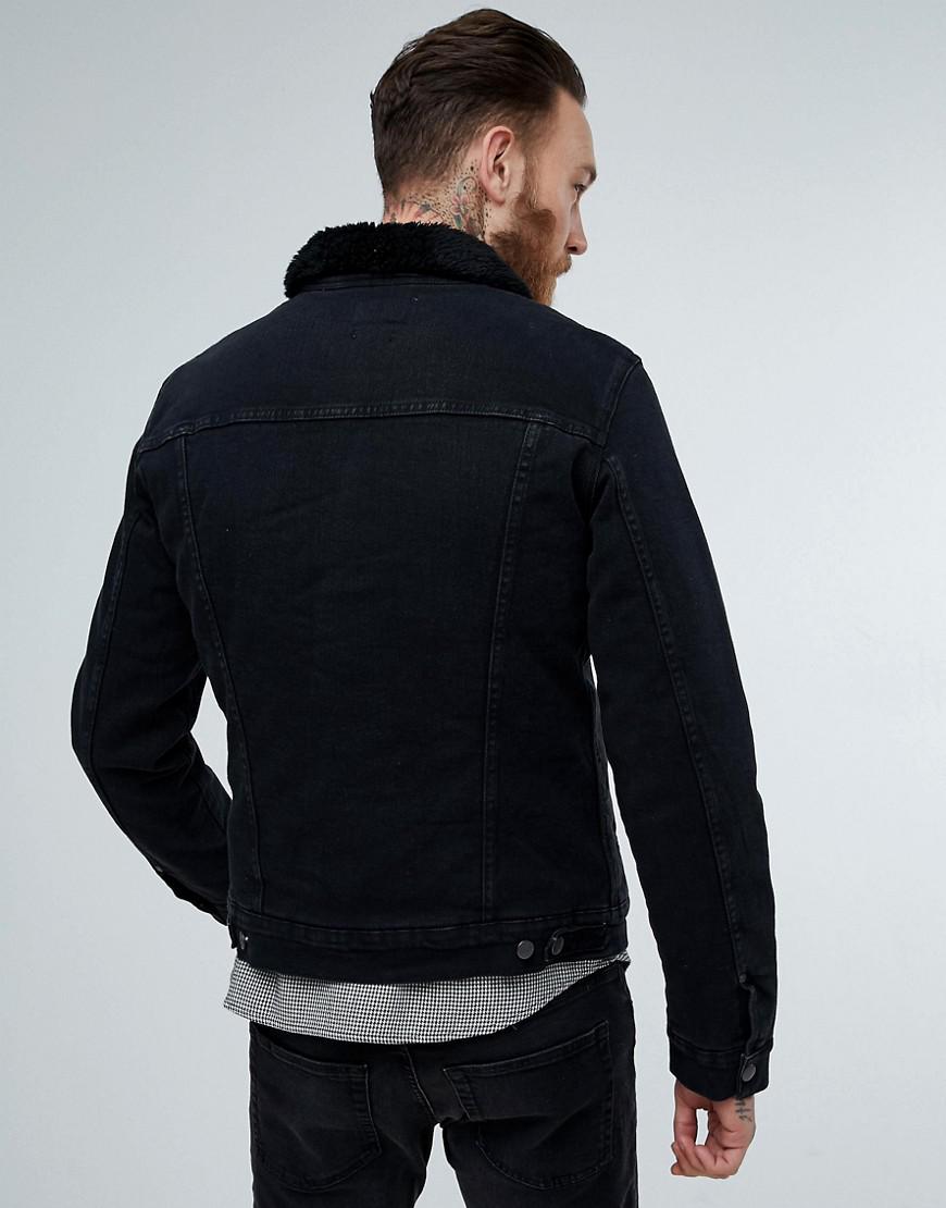 wrangler black sherpa jacket