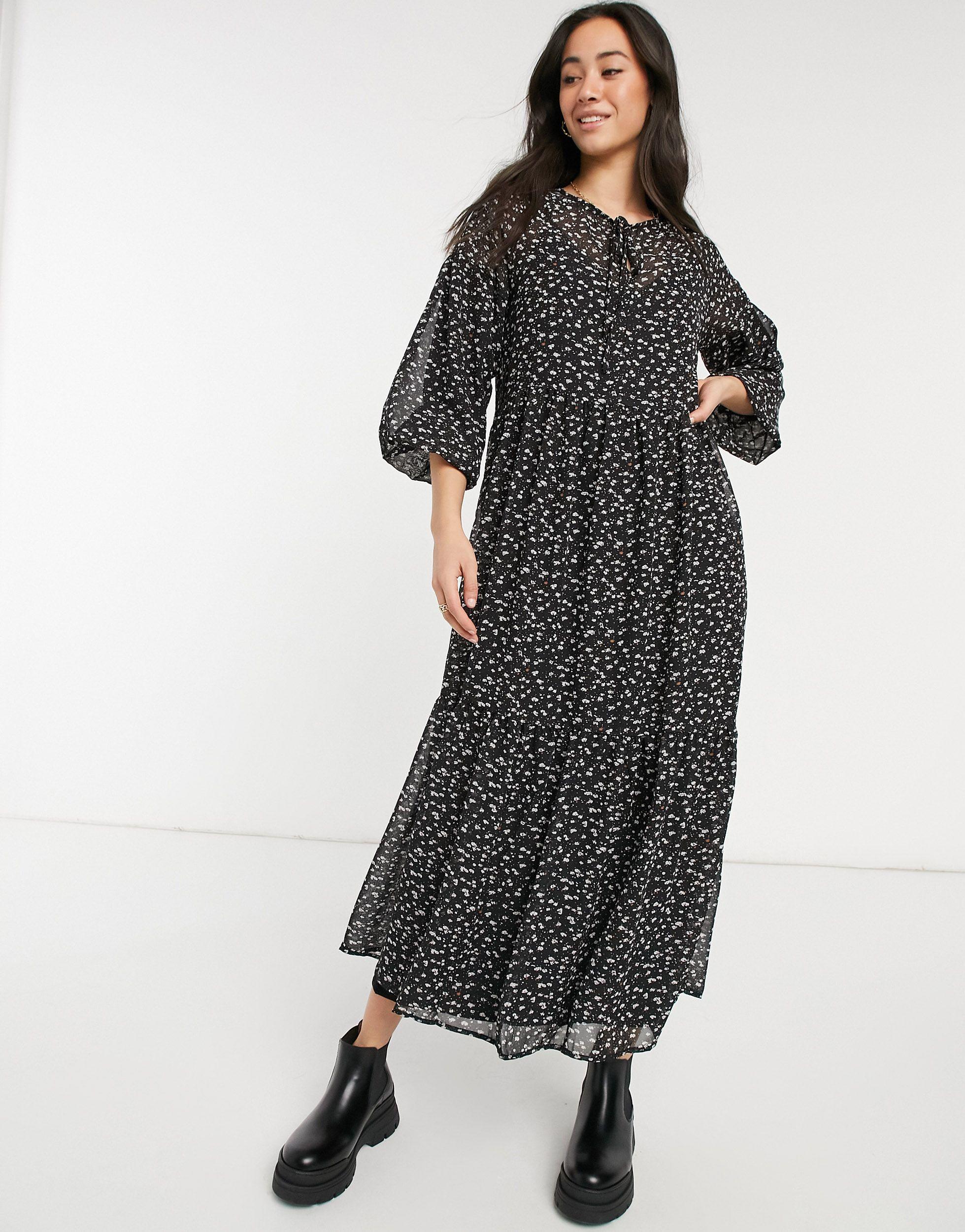 Vero moda tiered maxi dress Clearance