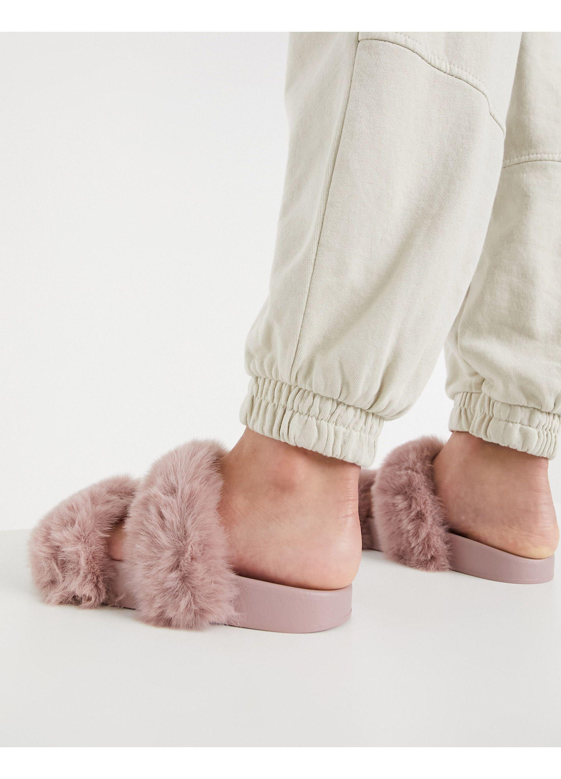 simmi london fluffy slippers
