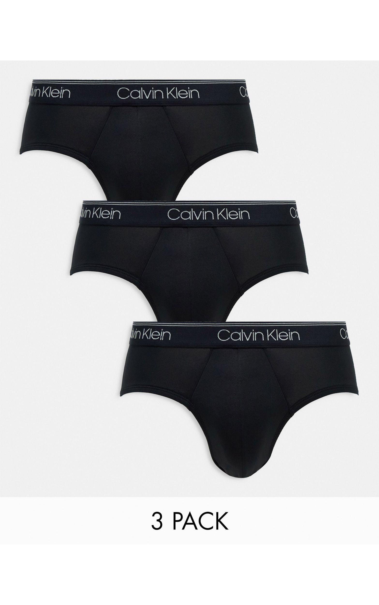 Calvin Klein 3-pack micro stretch boxer brief with contrast logo