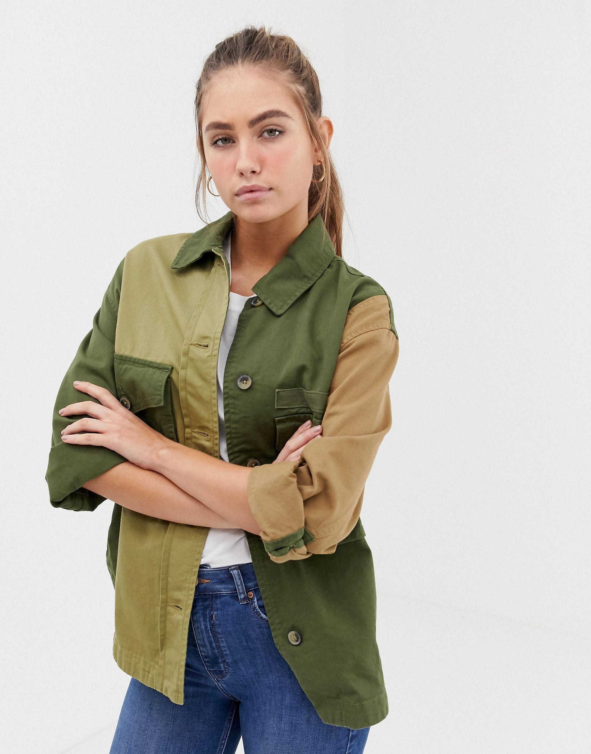 bershka army jacket