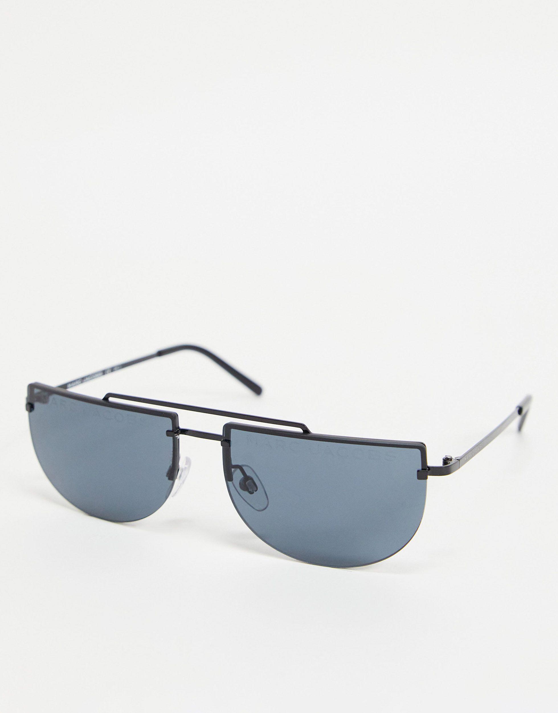 Marc Jacobs 404/s Crescent Lens Sunglasses in Black - Lyst